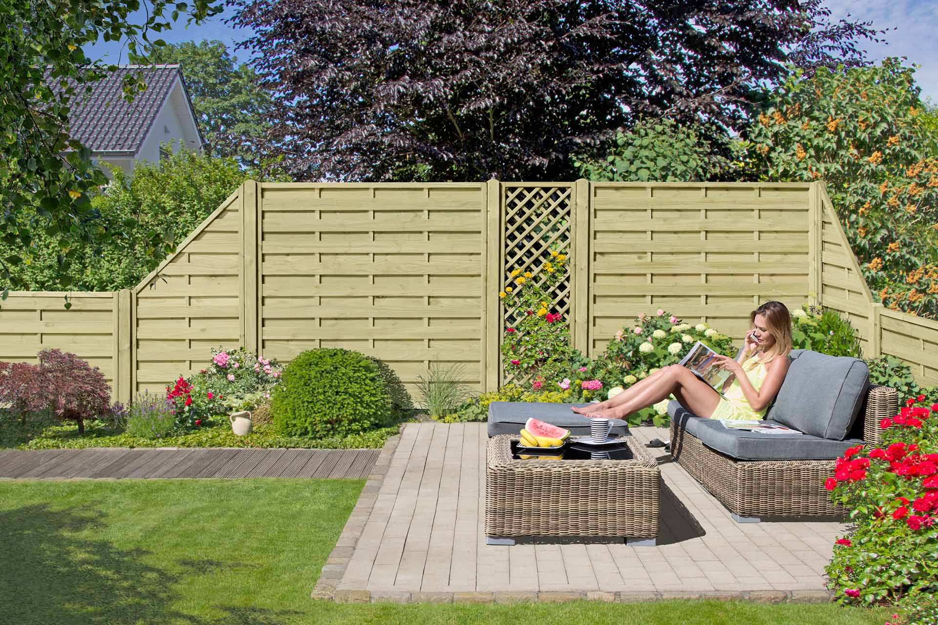 Delta Dichtzaun, KDI grün, 180 x 180 cm Delta Dichtzaun, KDI grün, 180 x 180 cm