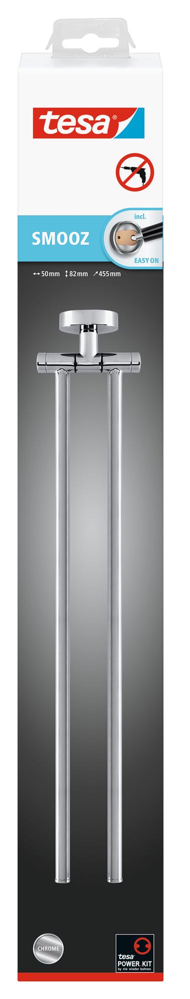 tesa_SMOOZ_403170000000_LI490_front_pa tesa Smooz Handtuchhalter, zweiarmig
