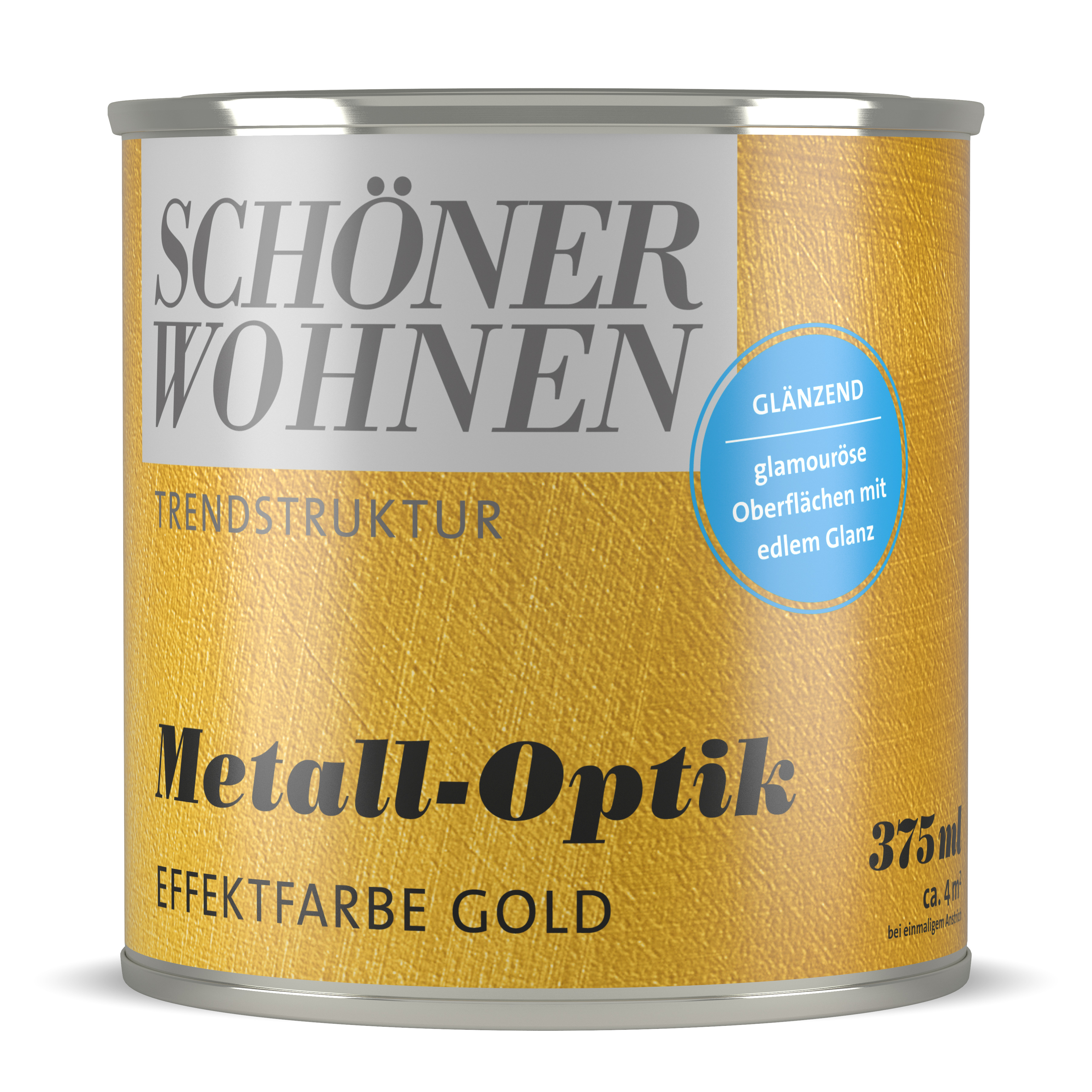 Schöner Wohnen Metall-Optik Effektfarbe, glänzend, gold