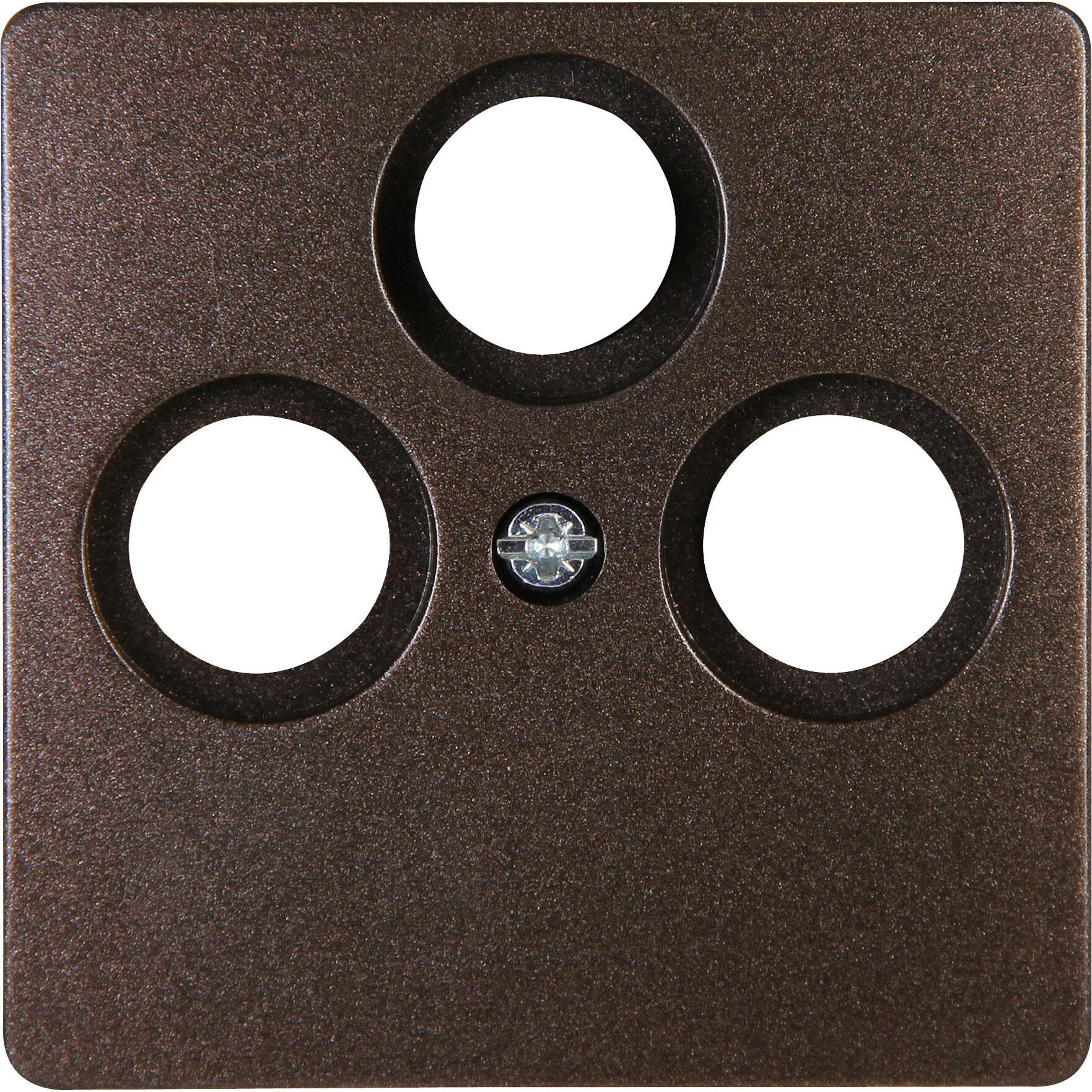 Kopp PARIS Antennen-Abdeckung TV/RF/SAT 3-fach, palisander Kopp PARIS Antennen-Abdeckung TV/RF/SAT 3-fach, palisander