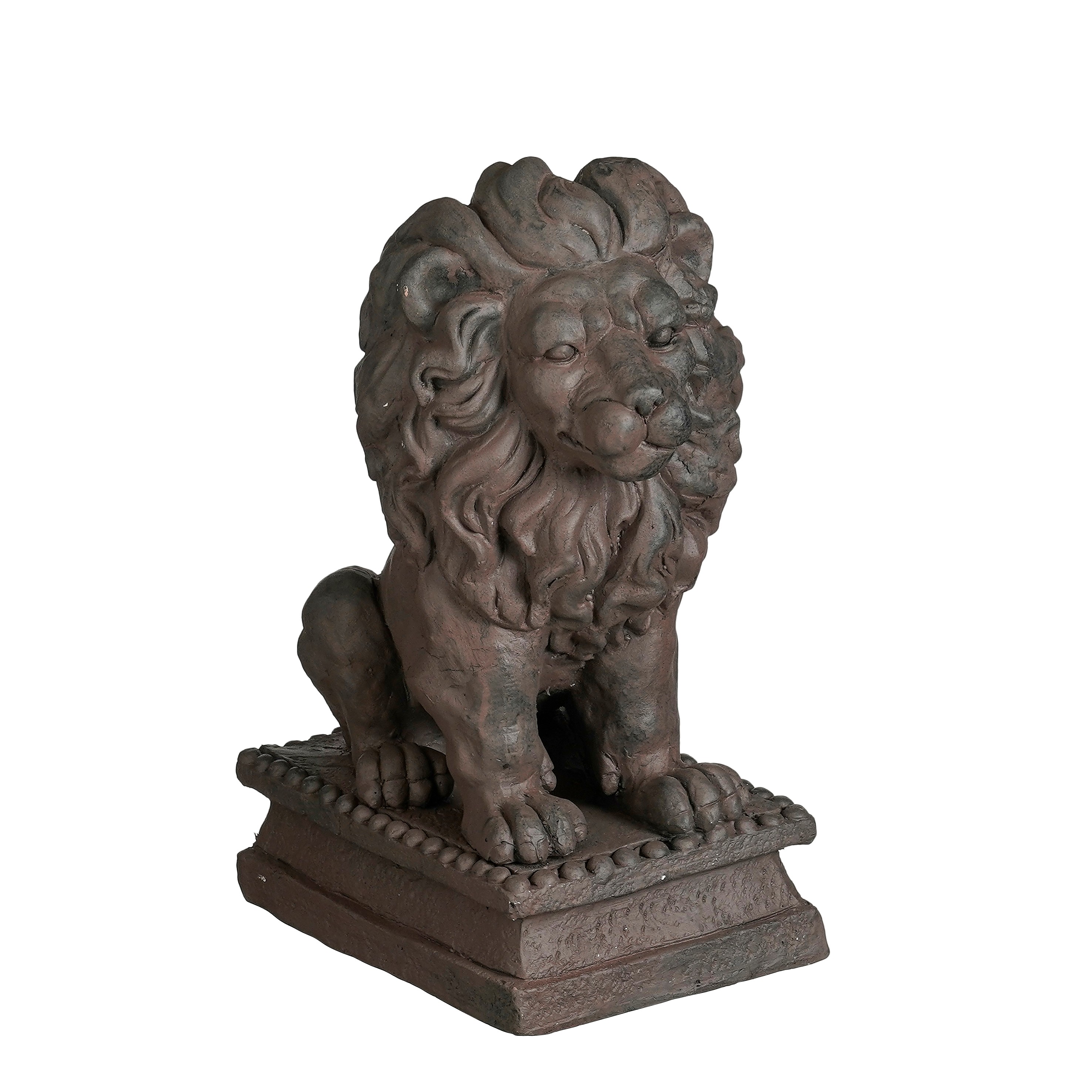 Mica Decorations Lowe, grau, L35 x B23 x H48 cm