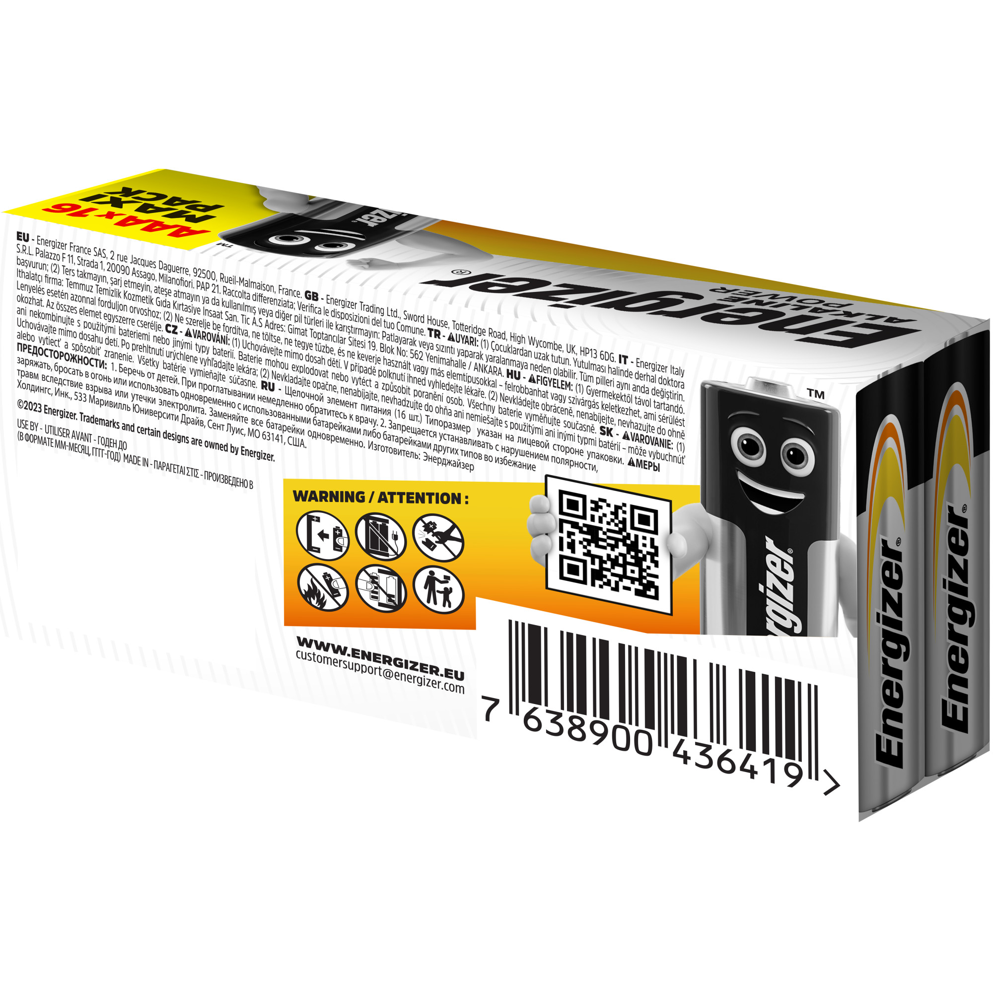 Energizer Alkaline Power Paper Pack Micro (AAA), 16 Stück Energizer Alkaline Power Paper Pack Micro (AAA), 16 Stück