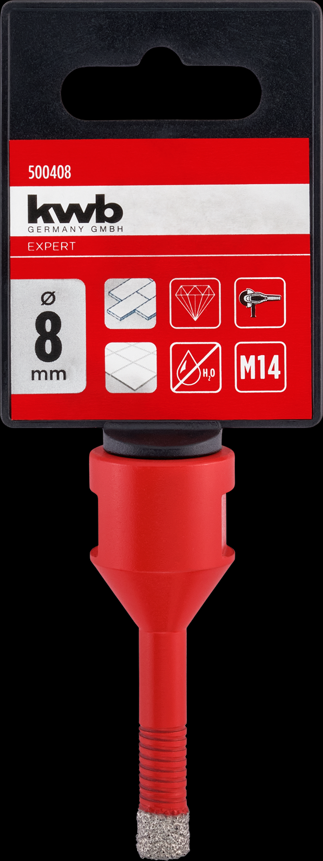 kwb Diamant-Fliesenbohrer M14, 8 mm kwb Diamant-Fliesenbohrer M14, 8 mm