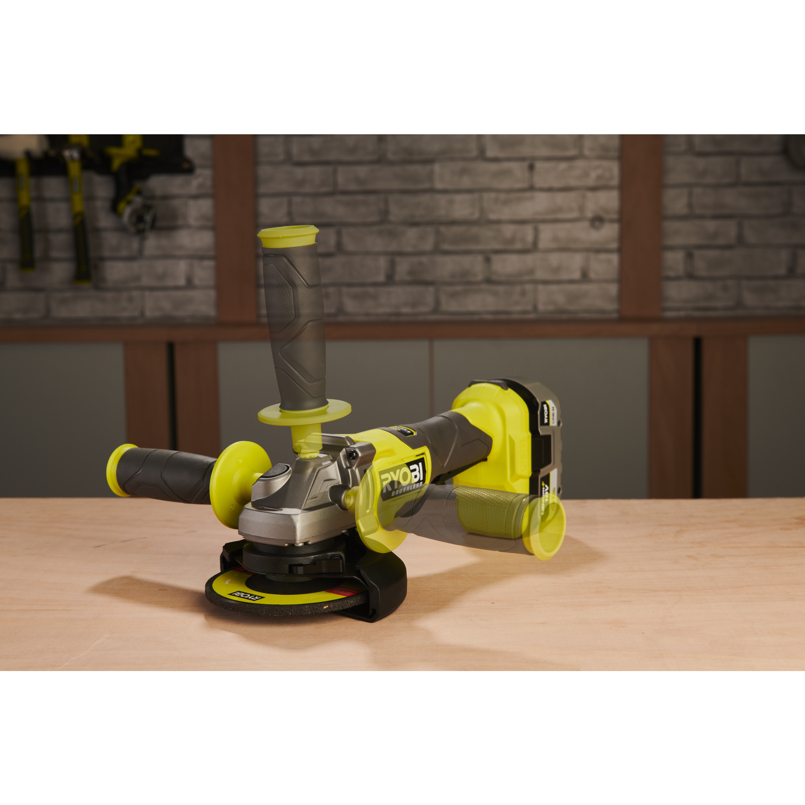 Ryobi 18 V ONE+ Brushless Akku-Winkelschleifer RAG18BL-0, Scheibendurchmesser 125mm, ohne Akku und Ladegerät"