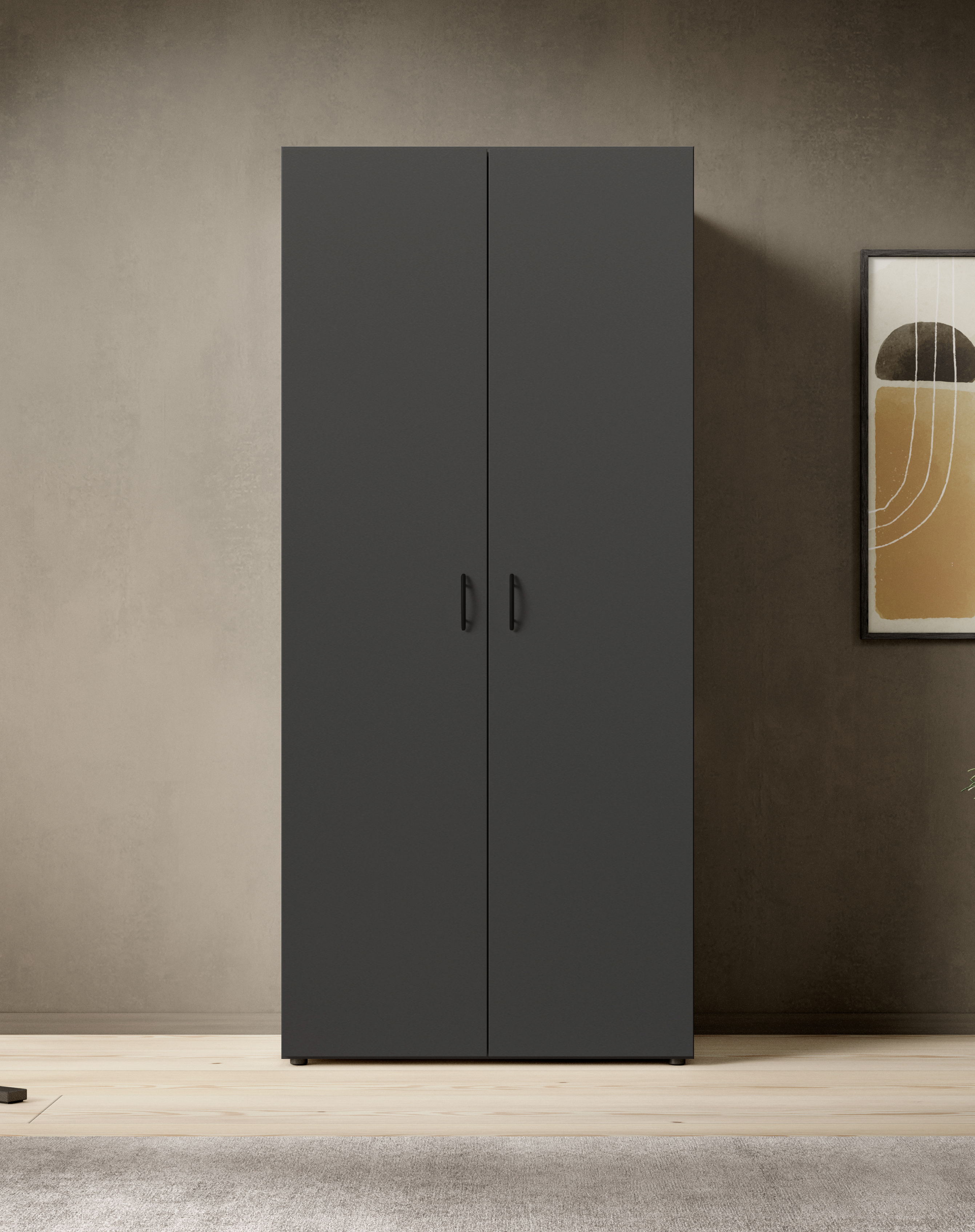Pol-Power Drehtürenschrank Joe/Base 3, graphit