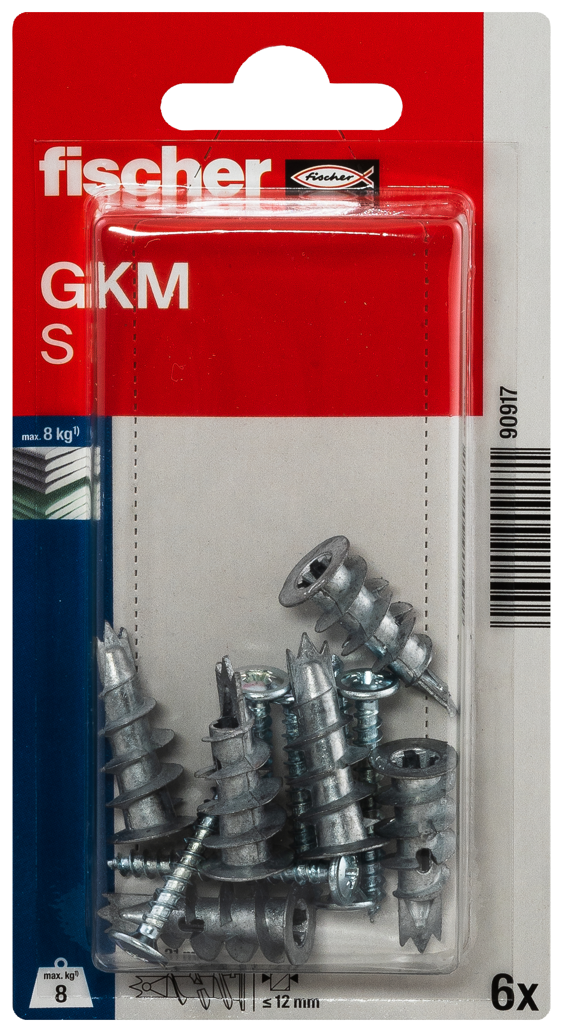 fischer Gipskartondübel Metall GKM S K (6) fischer Gipskartondübel Metall GKM S K (6)