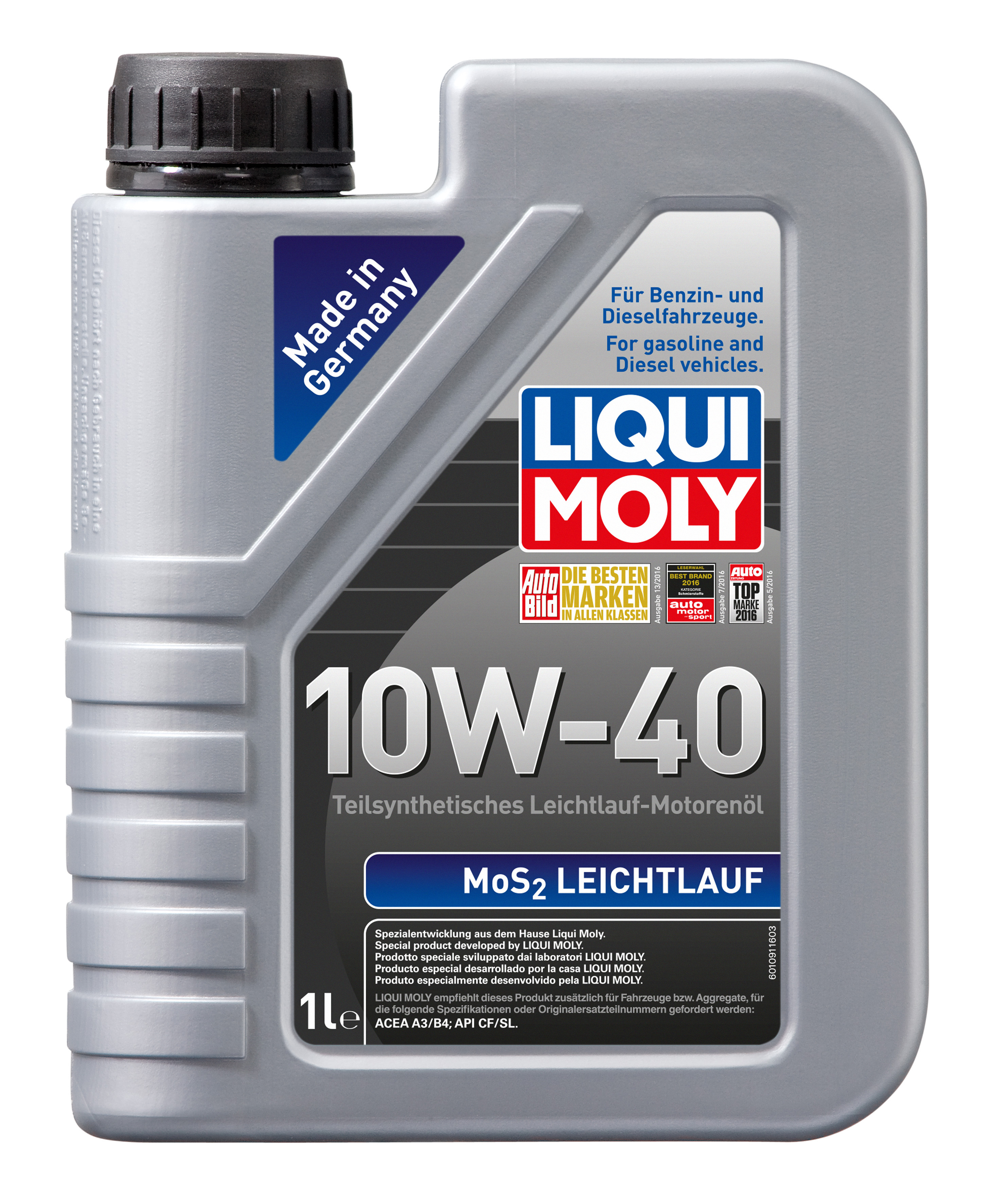 073064 LIQUI MOLY MOS2 LEICHTLAUFÖL 10W40 1L