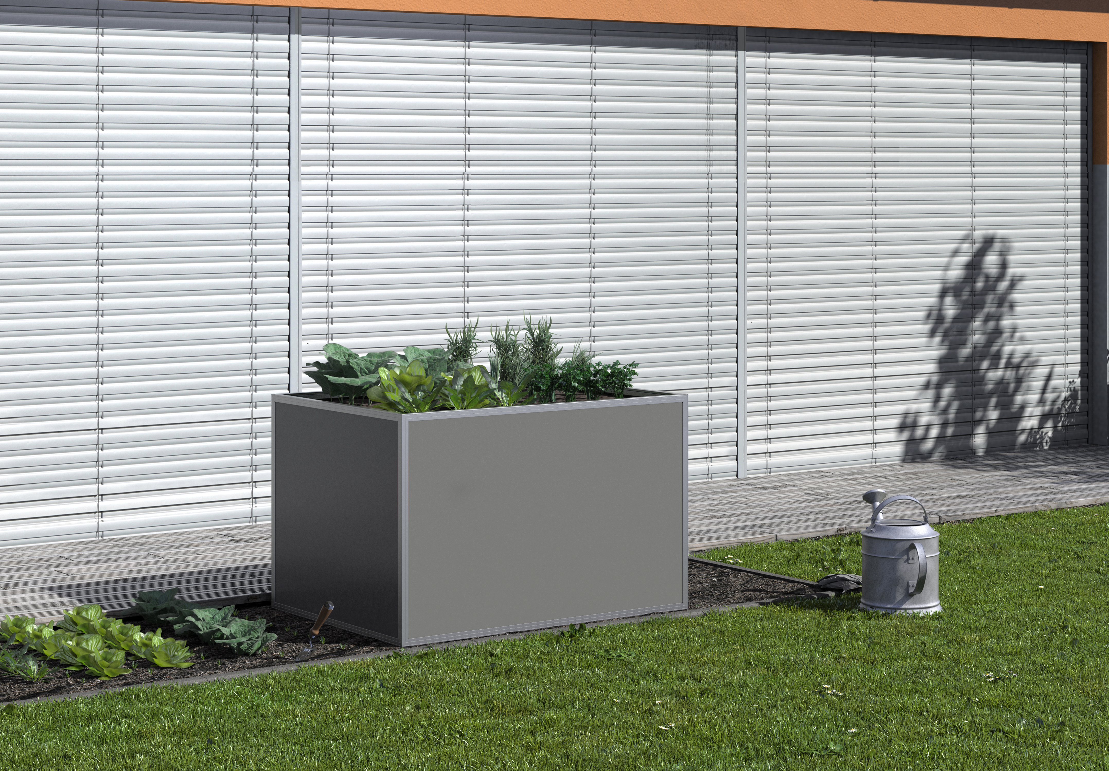 KGT Aluminium-Hochbeet 130, Profilsystem "pressblank" KGT Aluminium-Hochbeet 130, Profilsystem "pressblank"