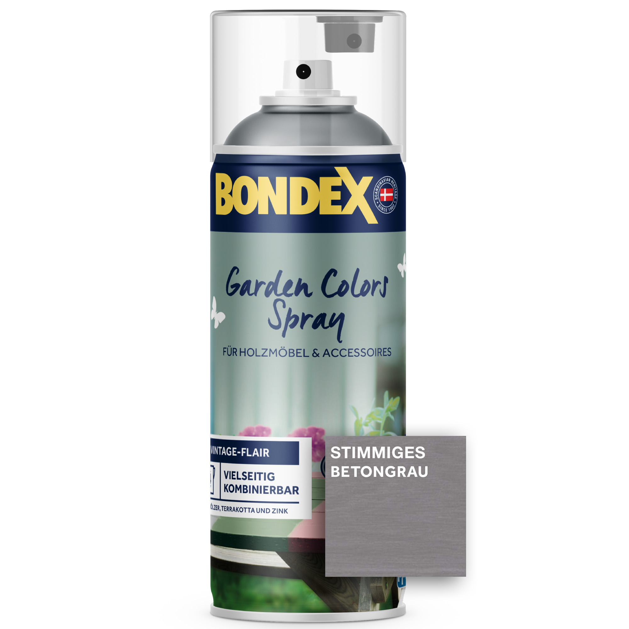 Bondex Garden Colors Spray betongrau, 0,4 l Bondex Garden Colors Spray betongrau, 0,4 l