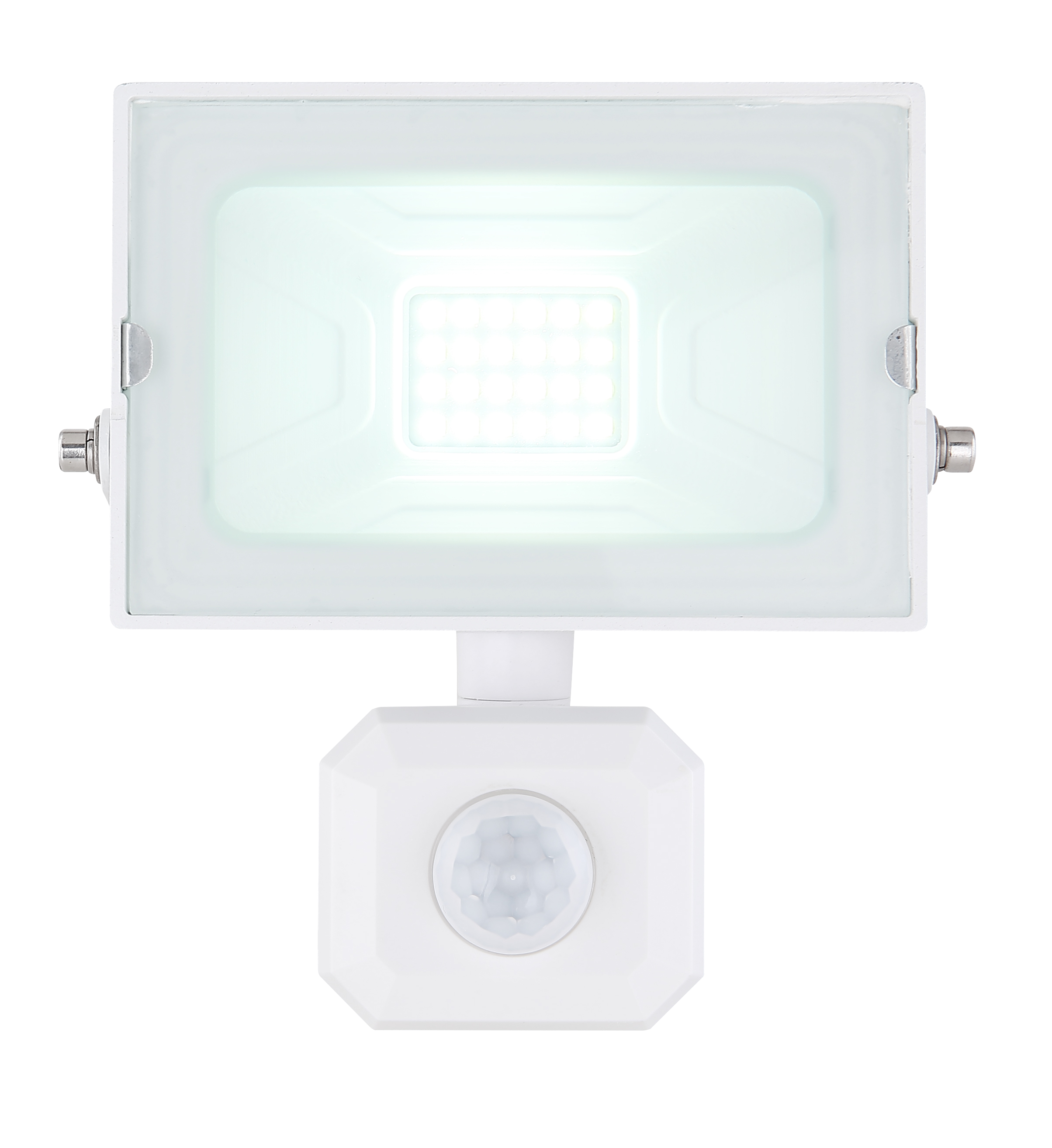 109335_c GLOBO STRAHLER 20W 6000K MIT BEWEGUNGSMELDER WEISS