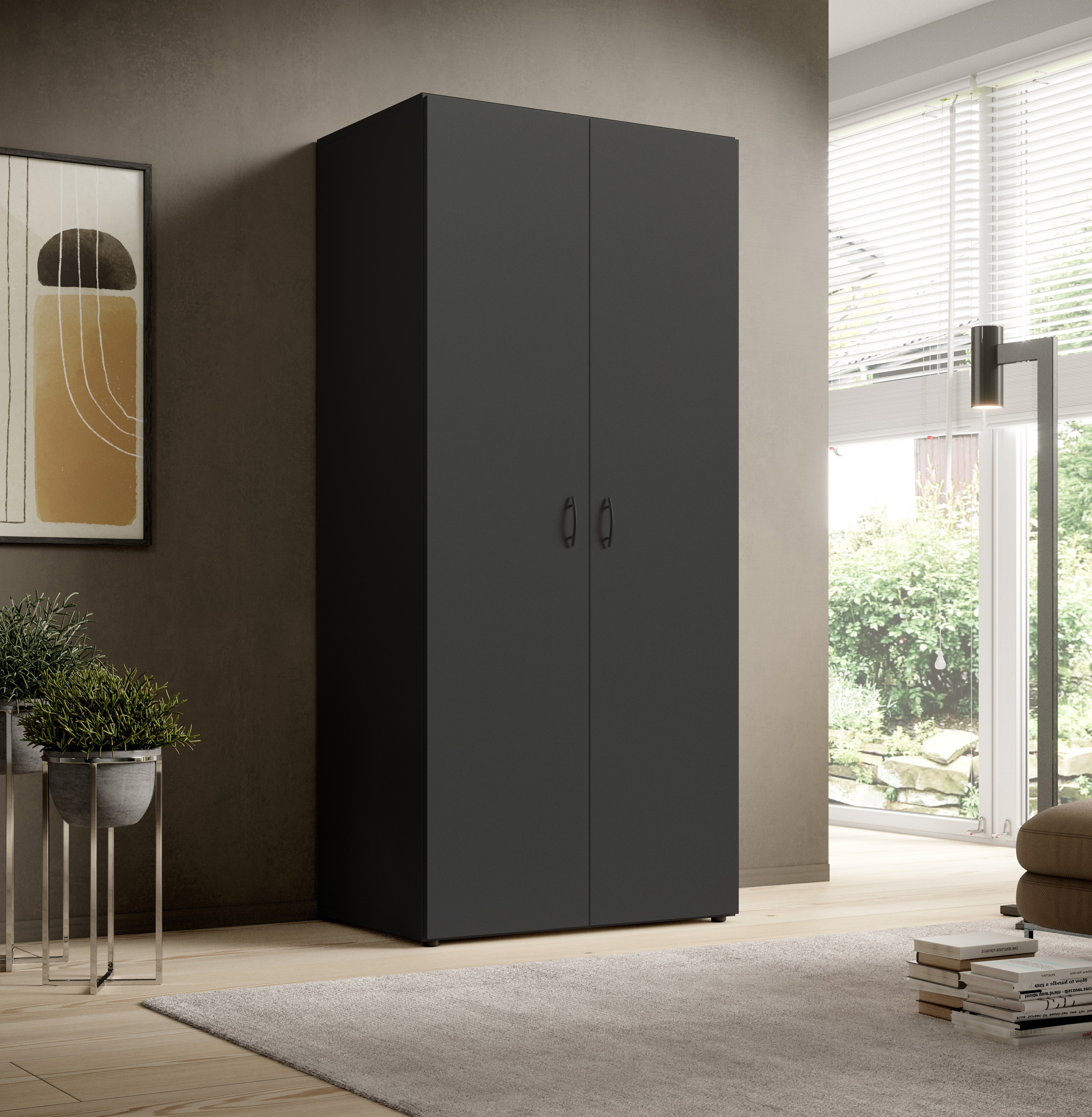 Pol-Power Drehtürenschrank Joe/Base 3, graphit