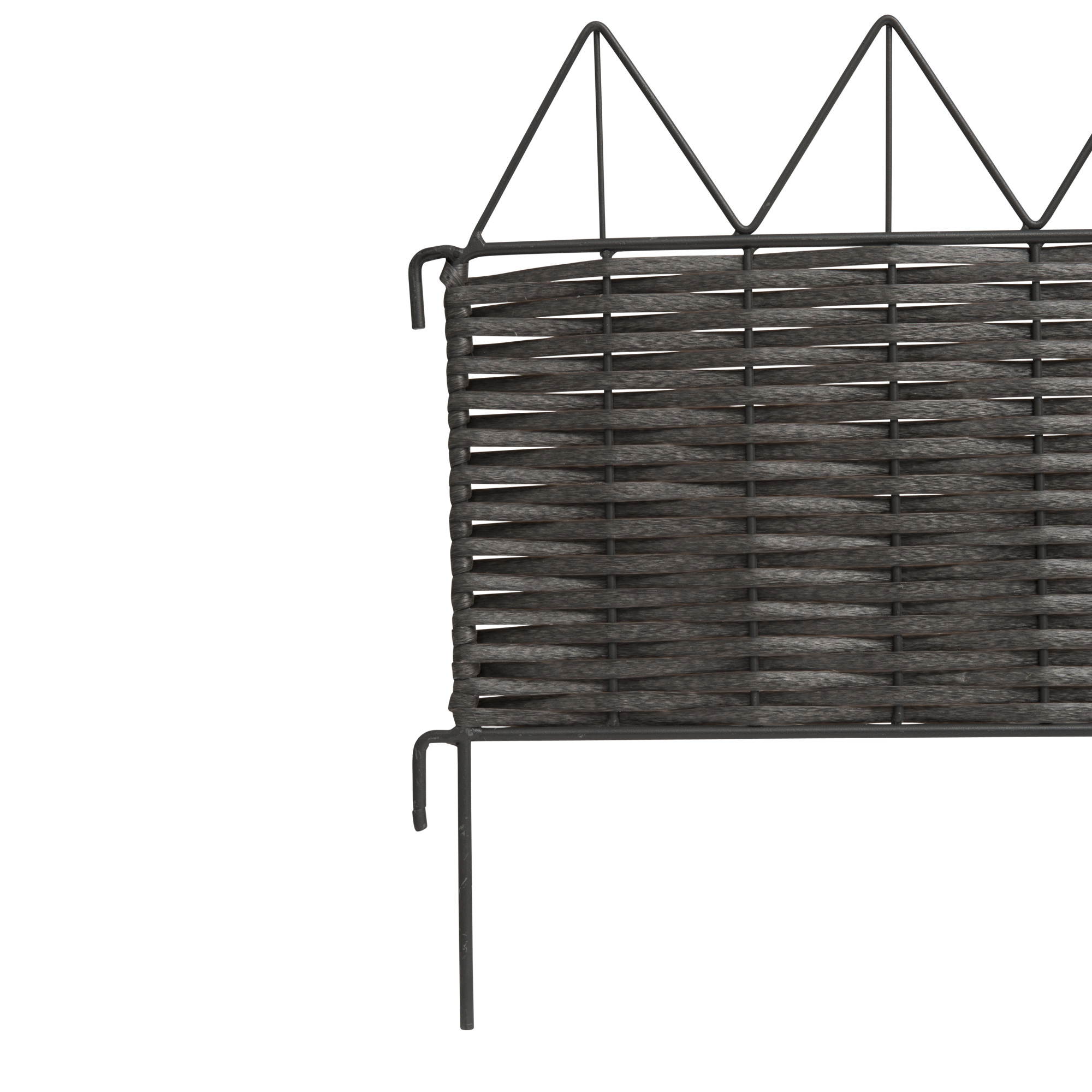 Windhager Beeteinfassung PVC Rattan, 100 x 25/35 cm