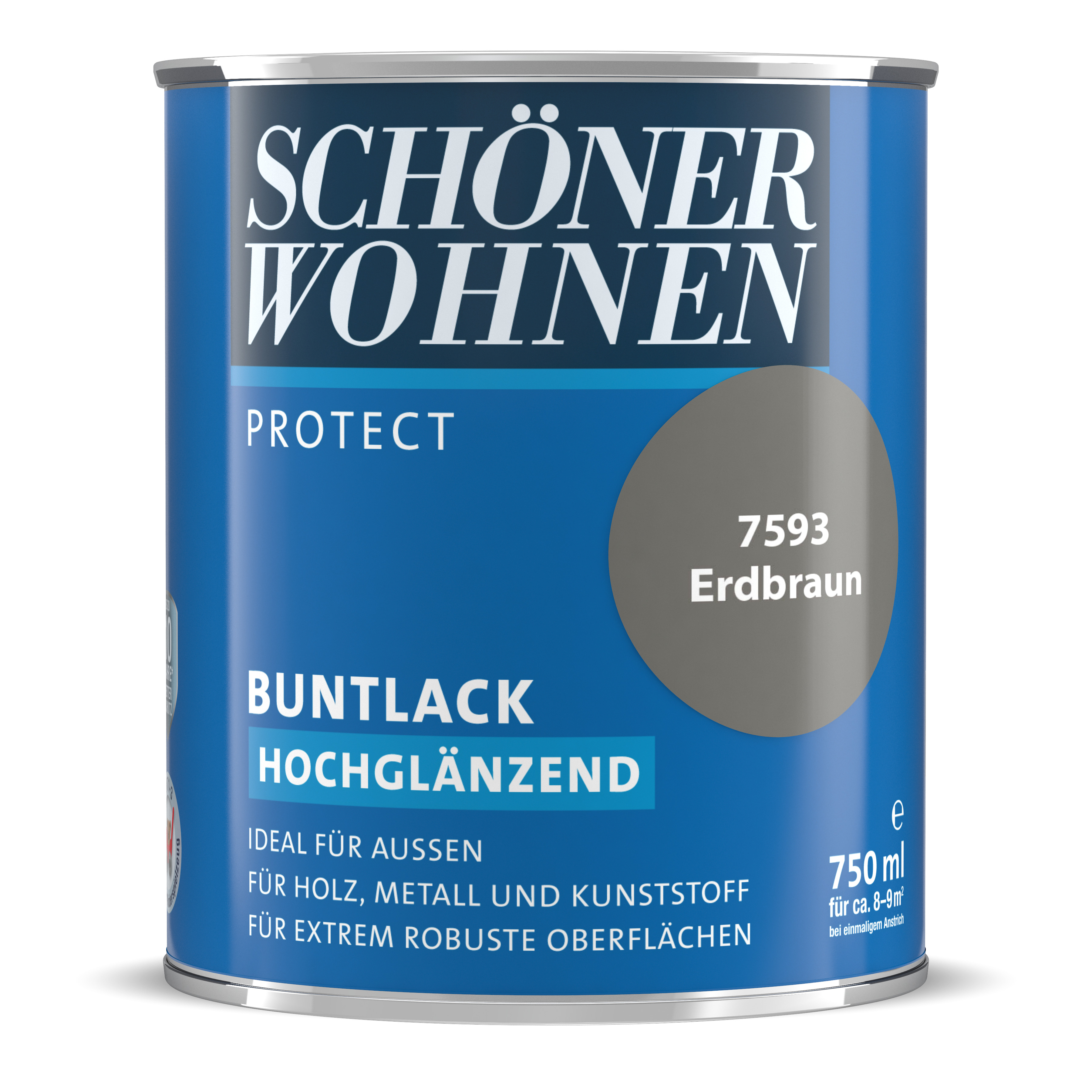 SW_2434-0750-7593 Schöner Wohnen Protect Buntlack, hochglänzend, erdbraun