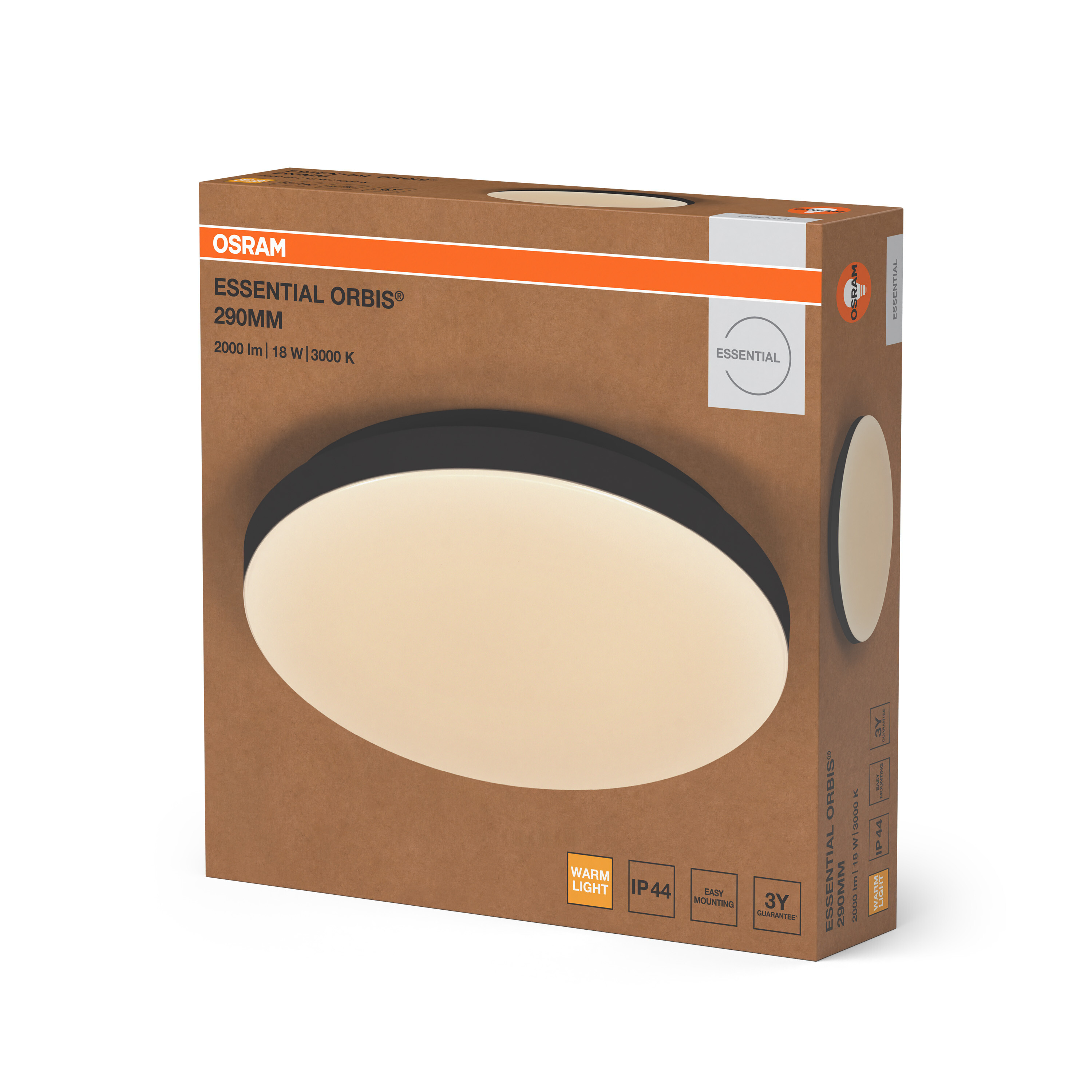 Osram ORBIS Essential 290 18W 830 IP44, schwarz