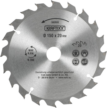 583559-200 Kwb Kreissägeblatt, 150 x 2,4 x 20 mm