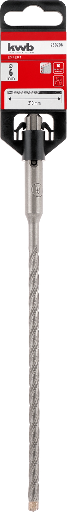 Kwb Hammerbohrer HB4X, 6 x 210 mm SB Kwb Hammerbohrer HB4X, 6 x 210 mm SB