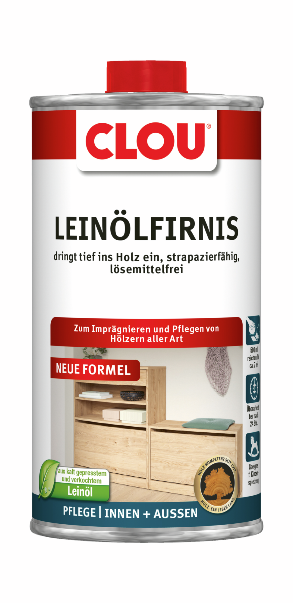 Clou Leinöl-Firnis, 500 ml
