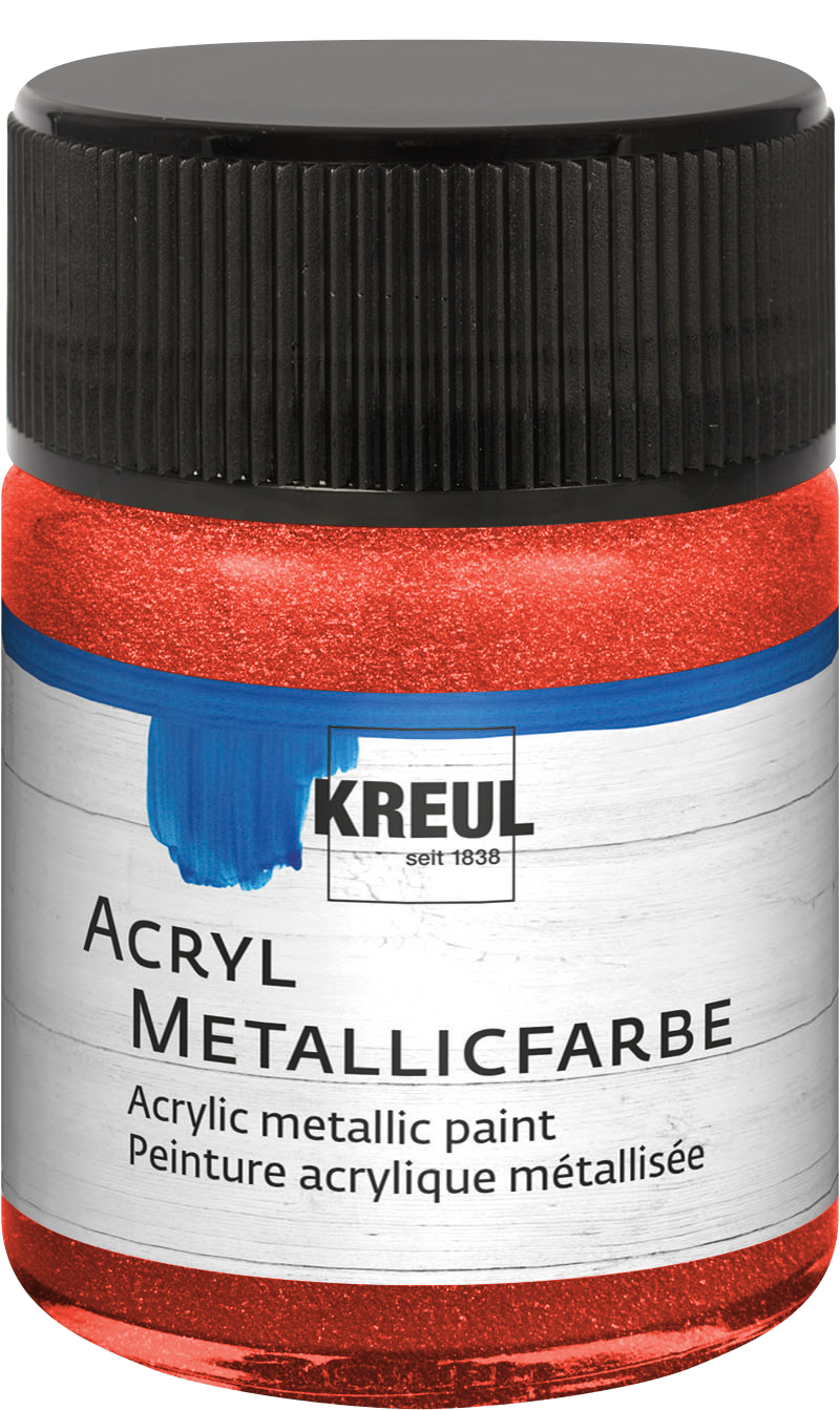 Kreul Acryl Metallicfarbe Rot, 50 ml Kreul Acryl Metallicfarbe Rot, 50 ml