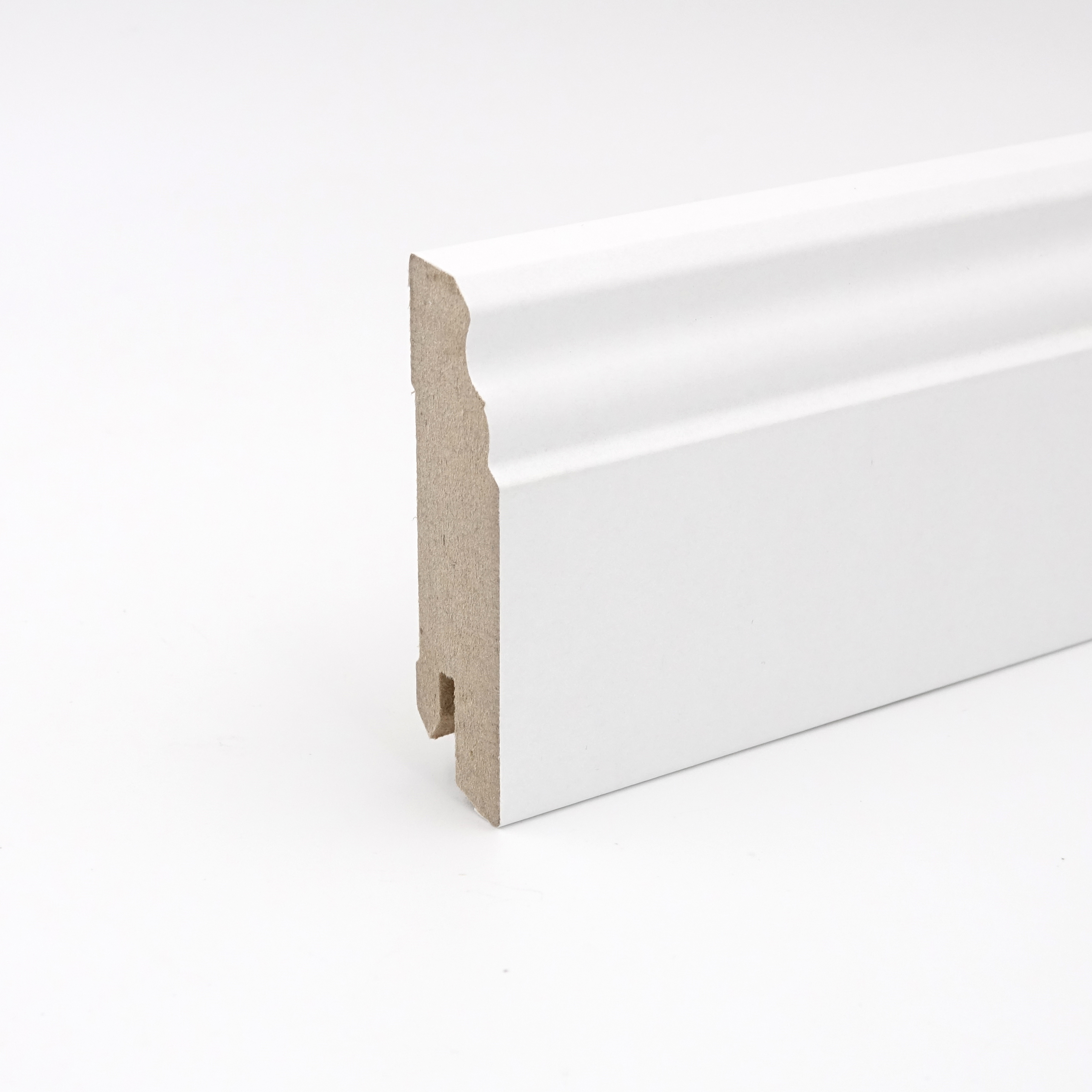 Döllken Sockelleiste White&Black Hamb. Stil 70 Clip G, weiß