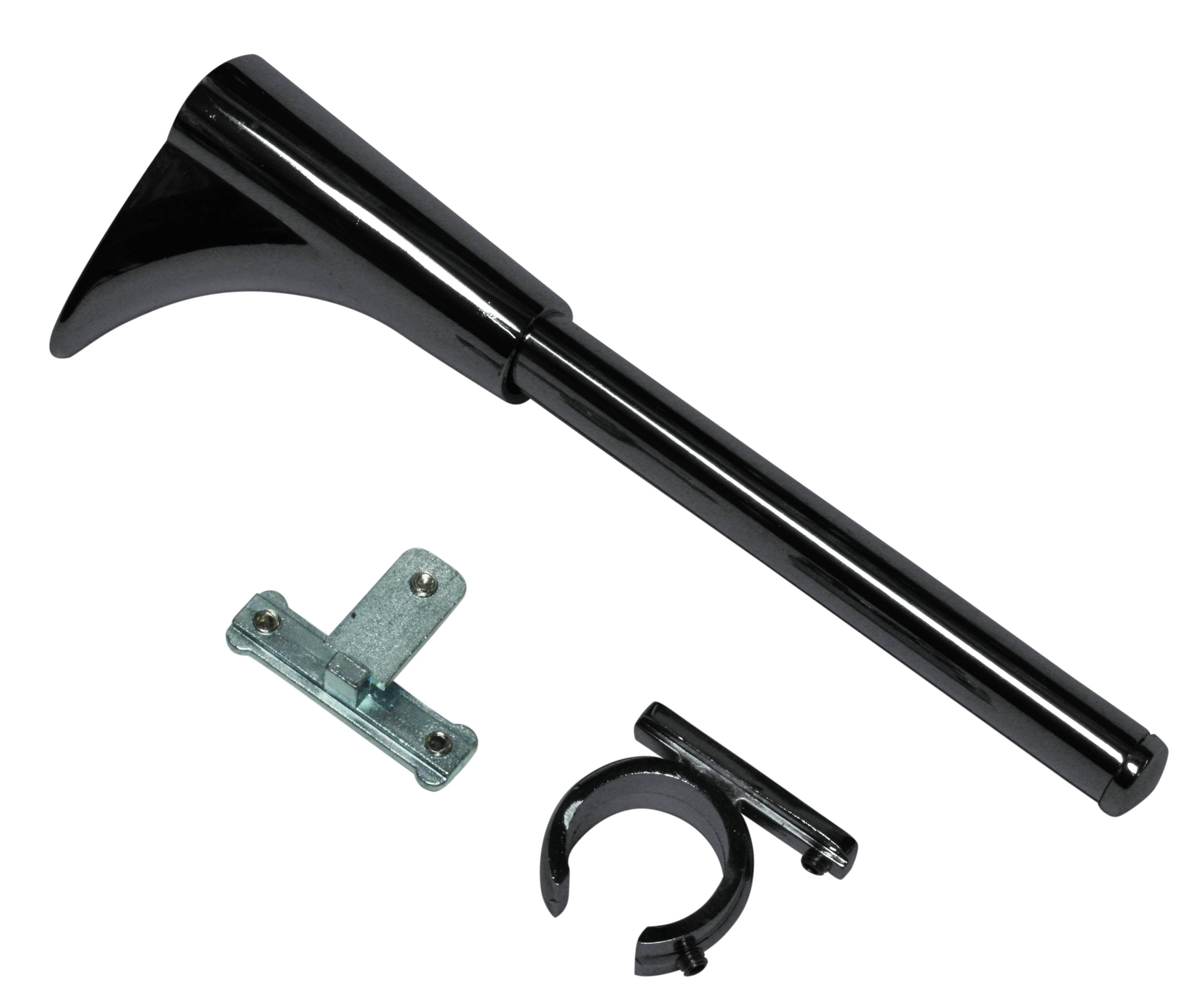 174808_01 GARDINIA UNIVERS.TRÄGER 1+2LF 20MM SCHWARZ