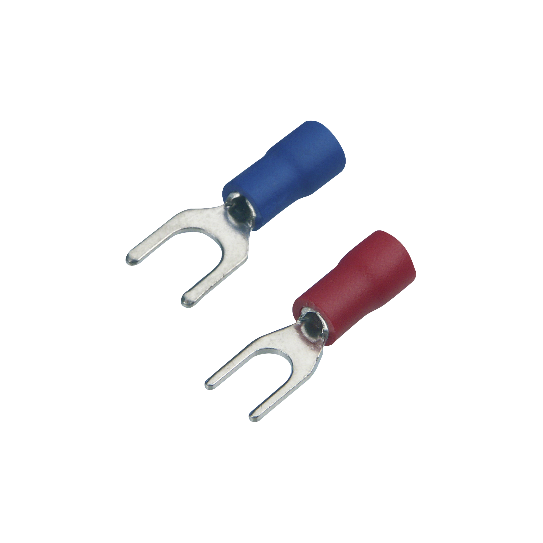 REV Gabelkabelschuh-Set verschiedene Größen, rot und blau, 24 Stück