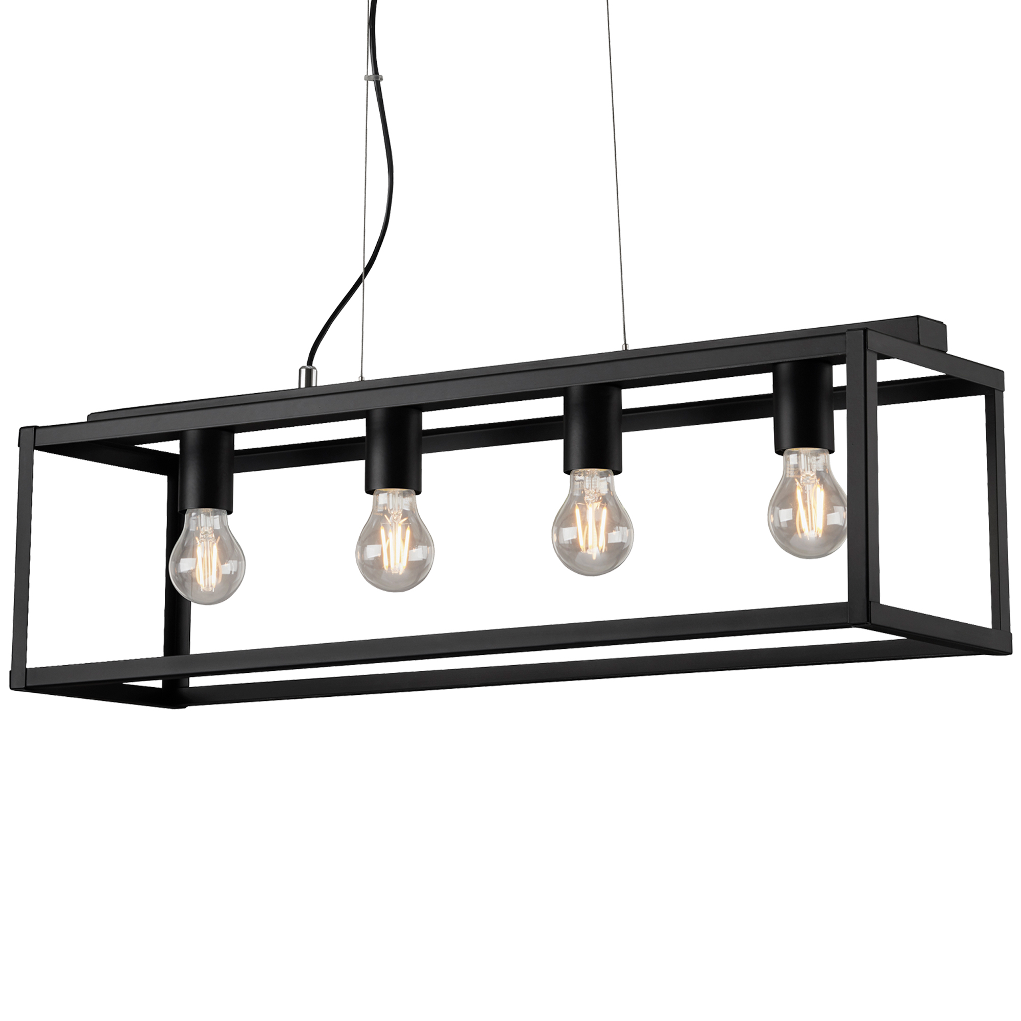172269-2 BRILONER HÄNGELEUCHTE 4XE27 BLACK STEEL H:120CM