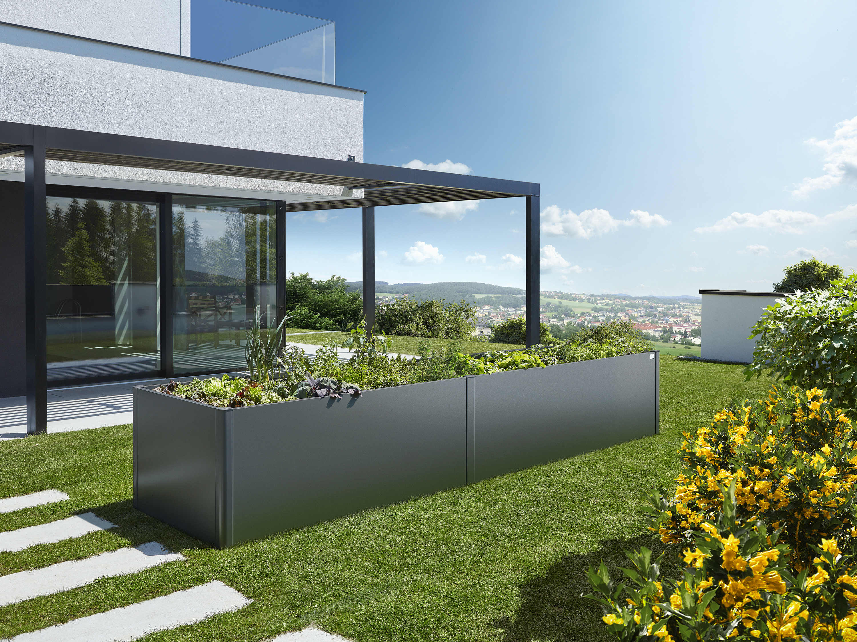 Biohort Hochbeet Gr. 4x1, dunkelgrau-metallic