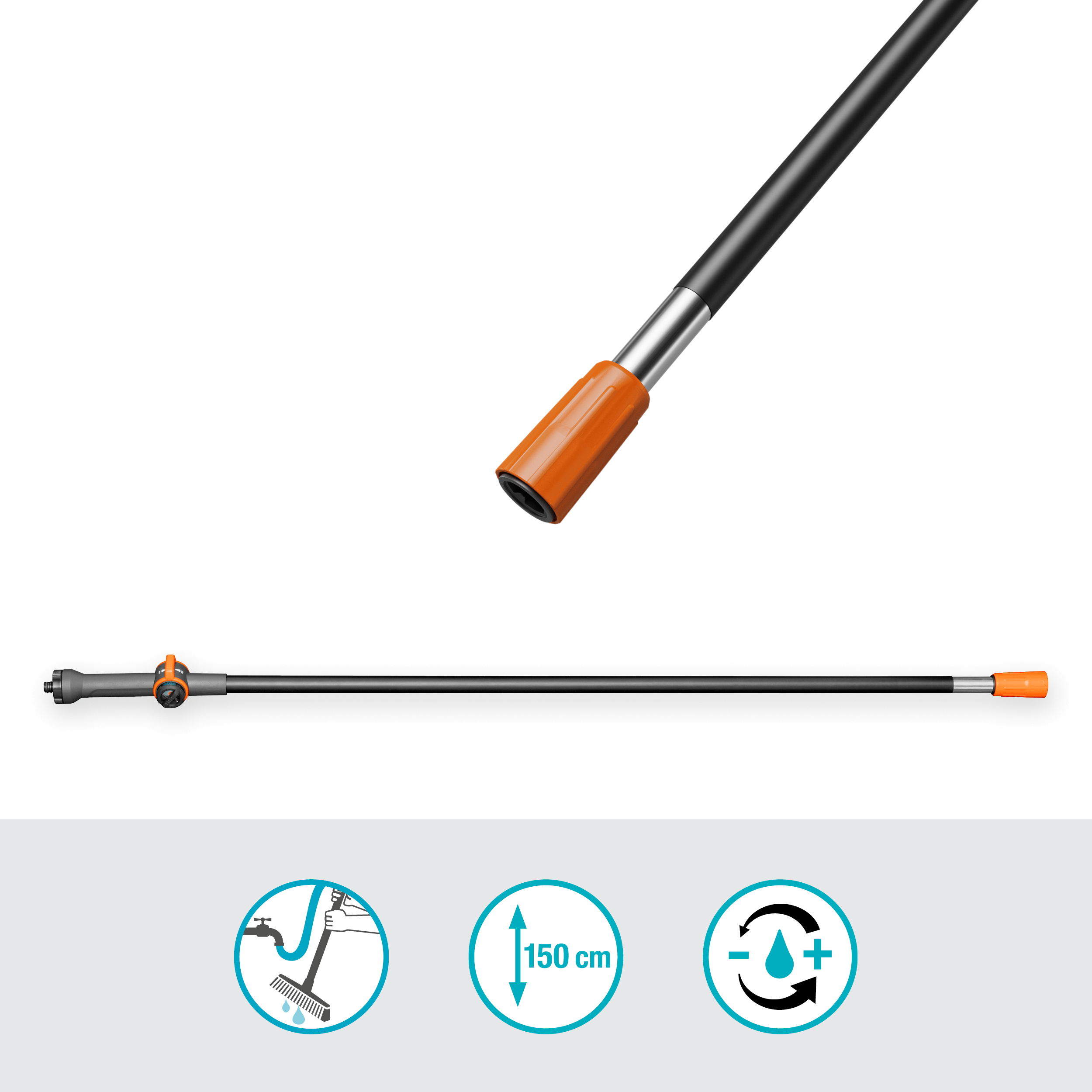 Gardena Cleansystem Stiel M, 150 cm Gardena Cleansystem Stiel M, 150 cm