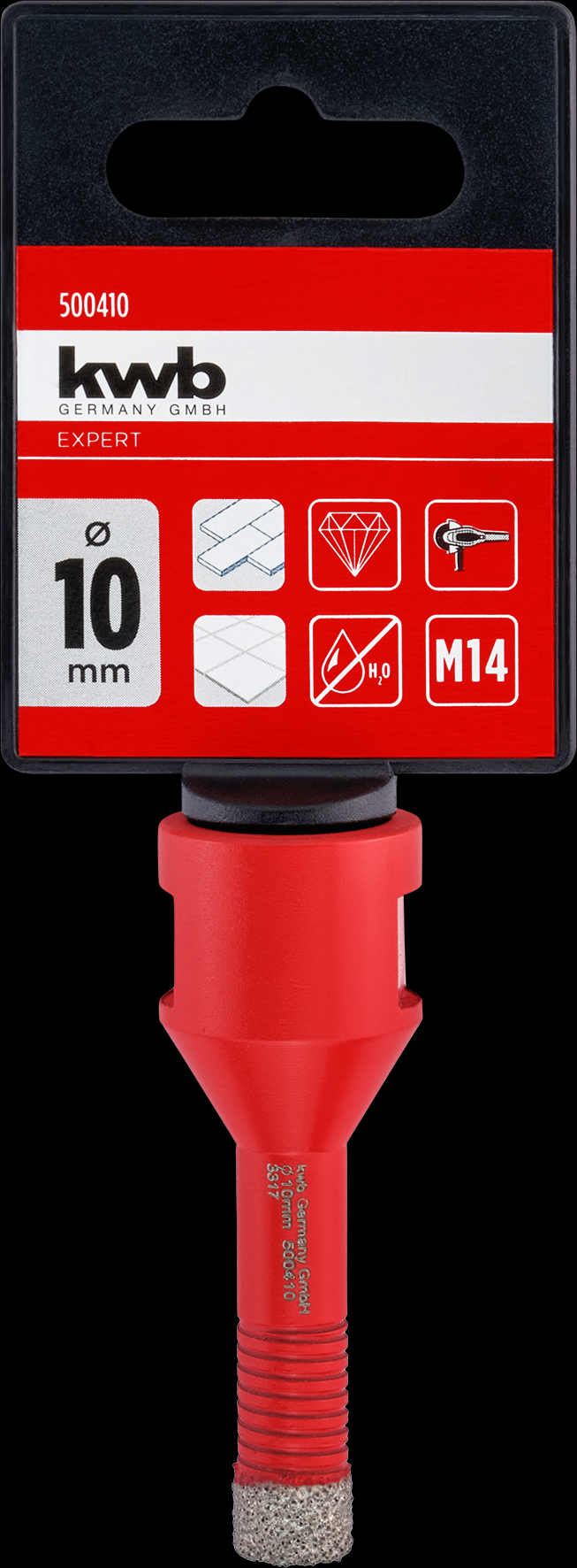 kwb Diamant-Fliesenbohrer M14, 10 mm kwb Diamant-Fliesenbohrer M14, 10 mm