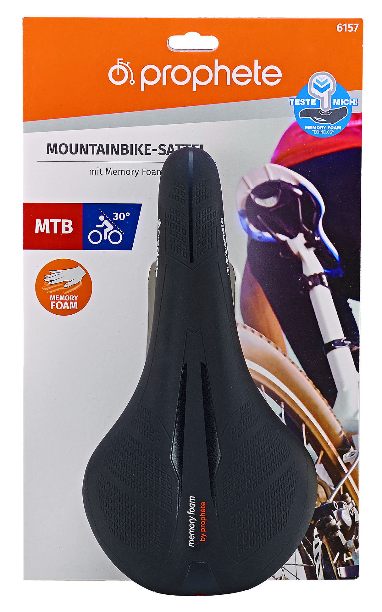 Prophete MTB-RENN-SATTEL MIT MEMORY FOAM TECHNOLOGIE