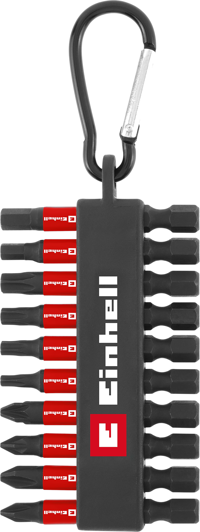 Einhell Impact-Bit-Set im Taschenformat mit Karabiner, 10-tlg. Einhell Impact-Bit-Set im Taschenformat mit Karabiner, 10-tlg.