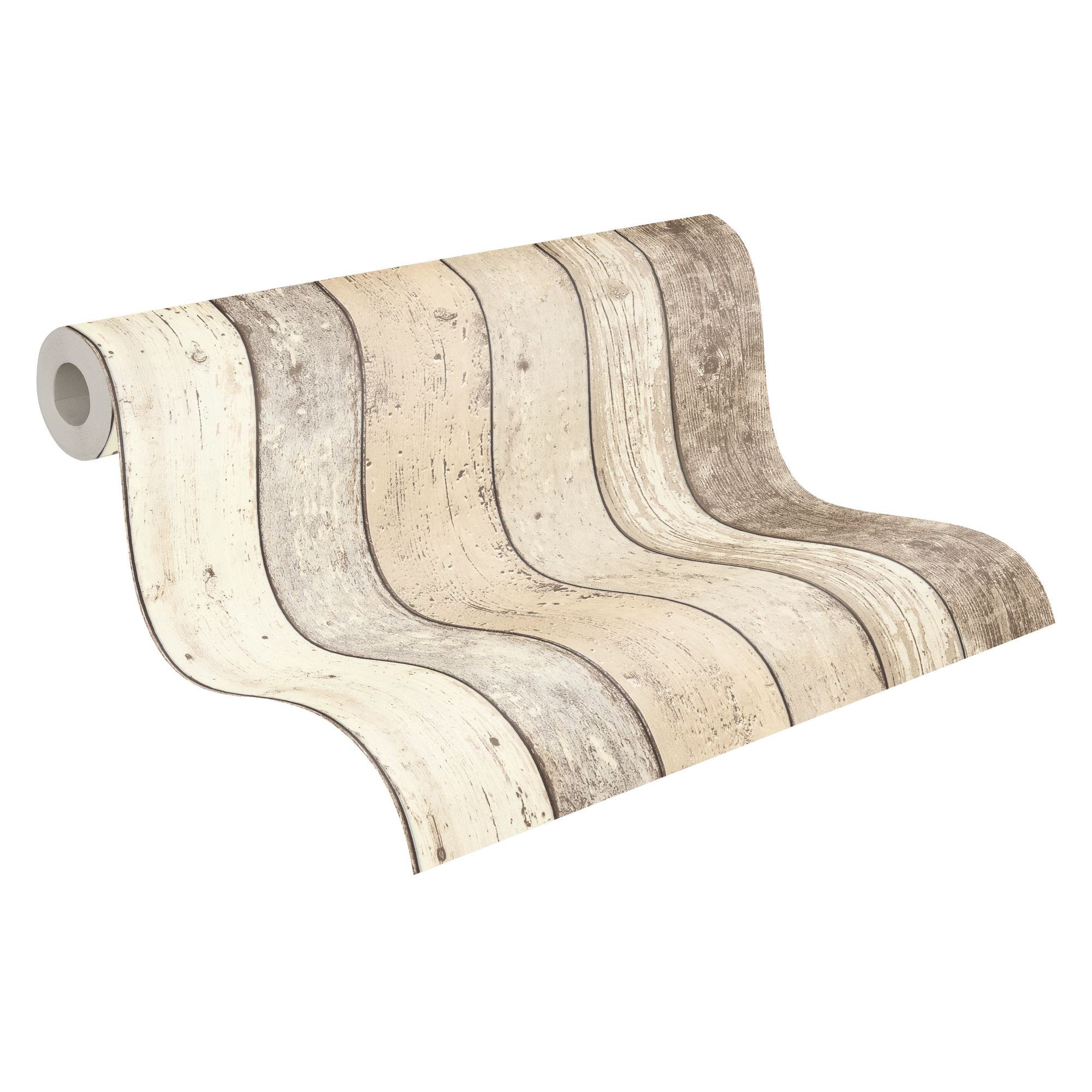 A.S. Création Vliestapete, holzoptik beige creme – paneeltapete im vintage shabby chic stil A.S. Création Vliestapete, holzoptik beige creme – paneeltapete im vintage shabby chic stil