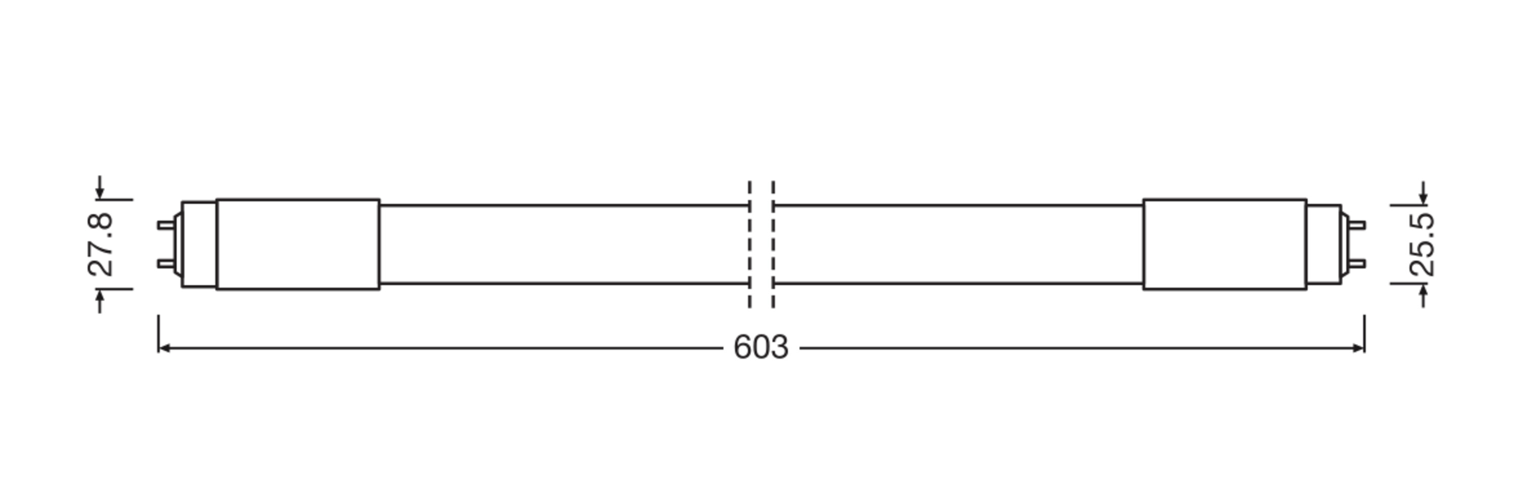 Osram LED Röhre TUBE T8 Universal, warmweiß