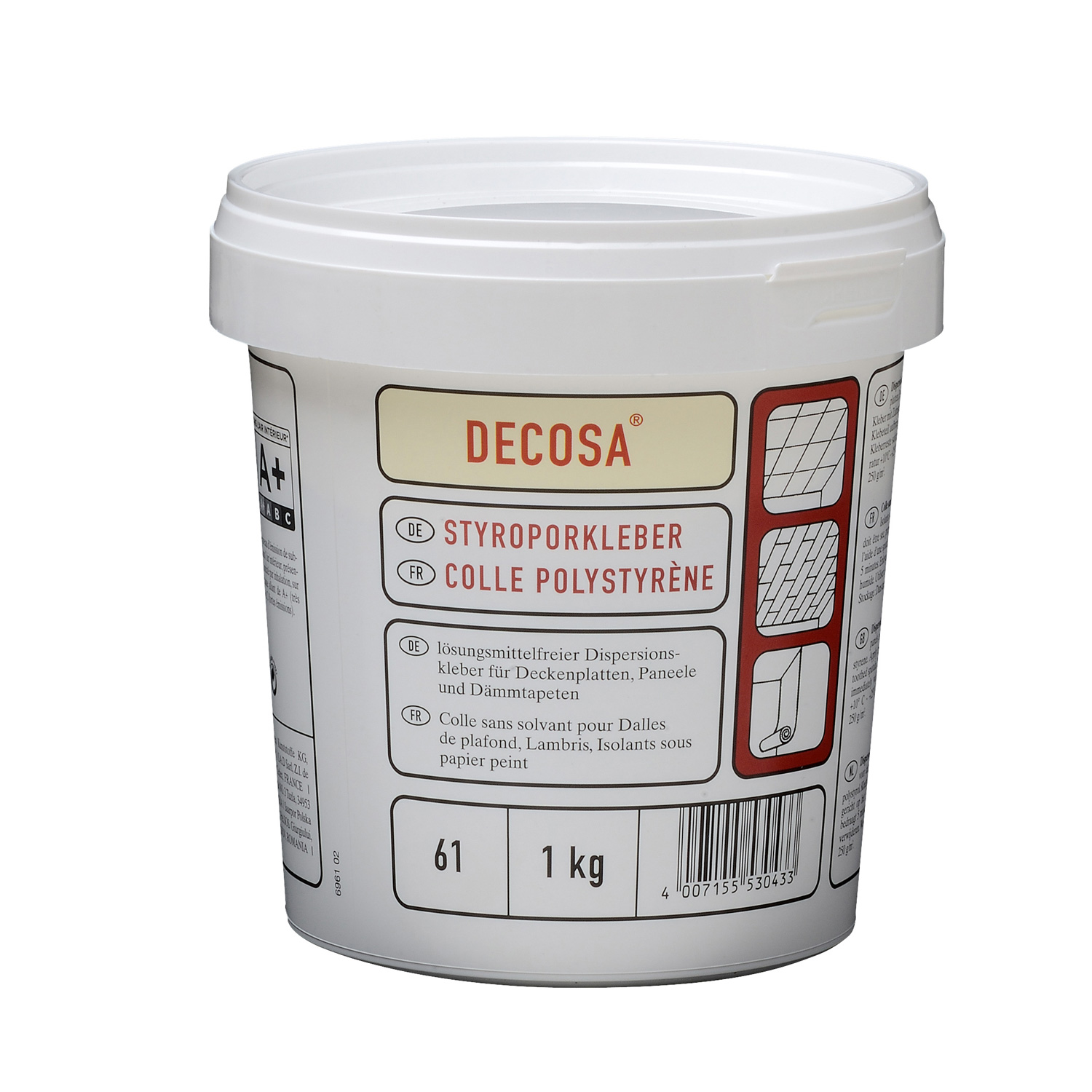 516599-0061-Styroporkleber-1kg Decosa Styroporkleber, 1 kg
