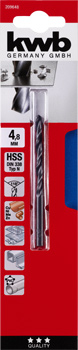 209648-300 Kwb HSS-Spiralbohrer, 4,8 mm