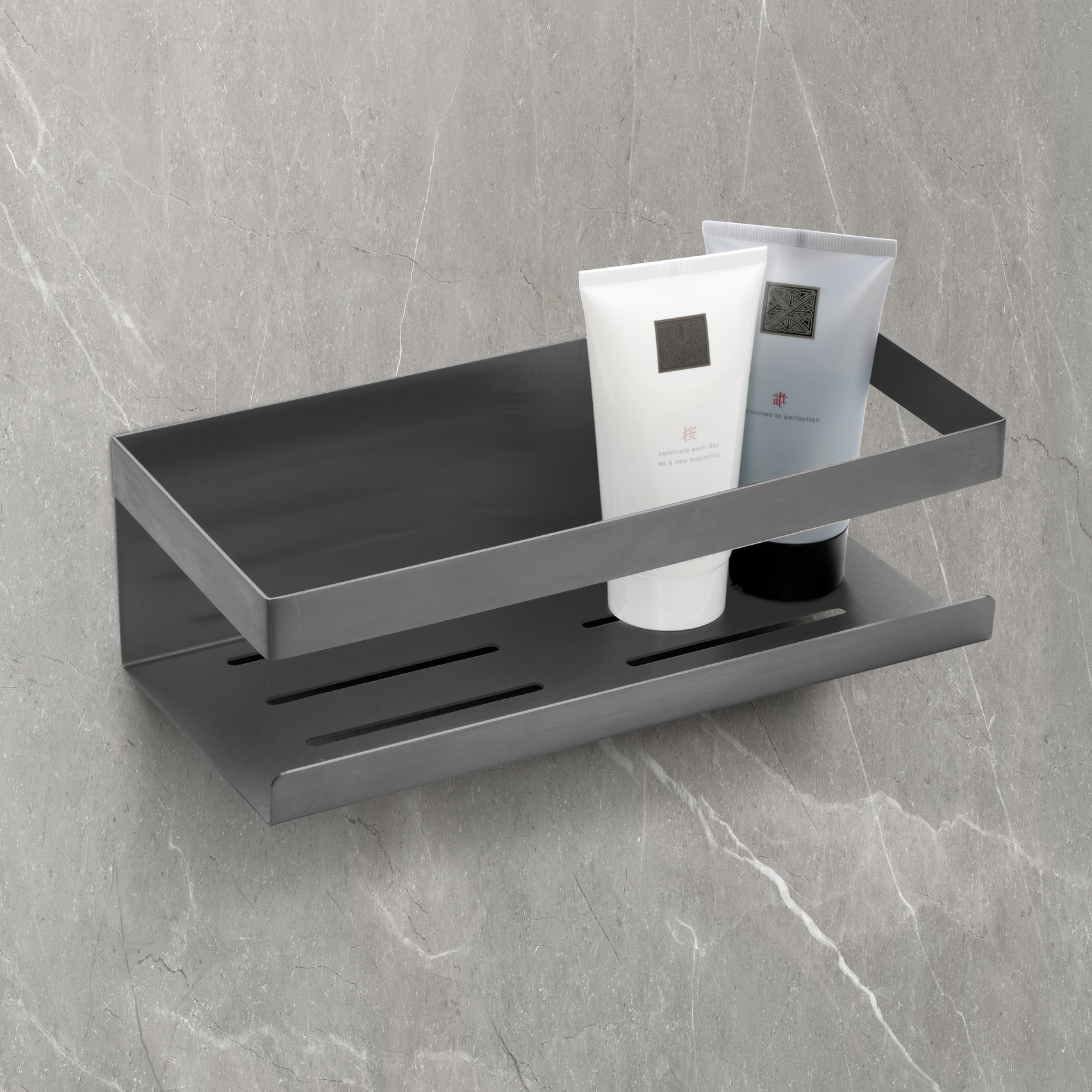 Schöner Wohnen Wandablage Meleto, gunmetall Schöner Wohnen Wandablage Meleto, gunmetall