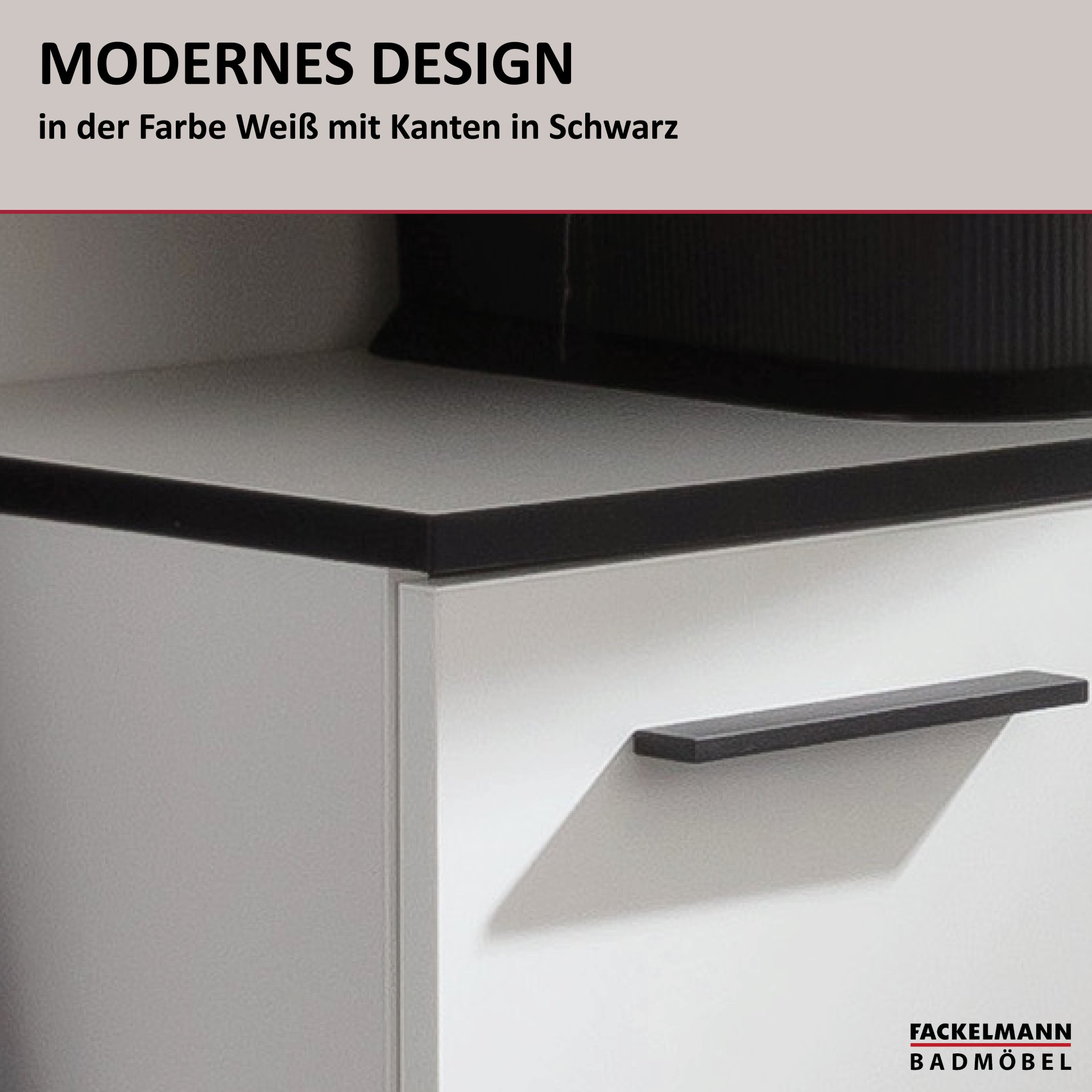 Fackelmann TE-A Beckenunterschrank, 602 x 632 x 320 mm, Weiß