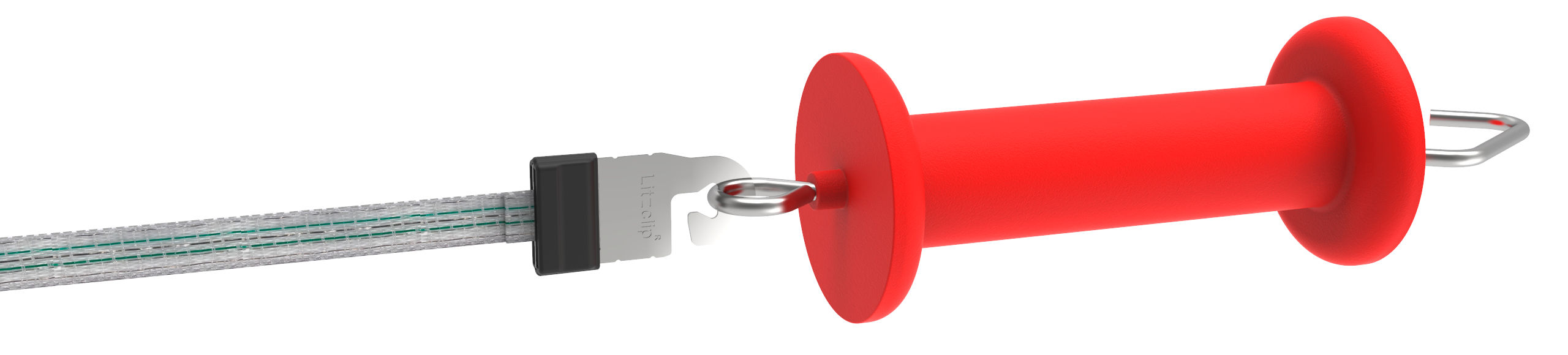 Kerbl Torgriffverbinder Litzclip 20mm, Edelstahl