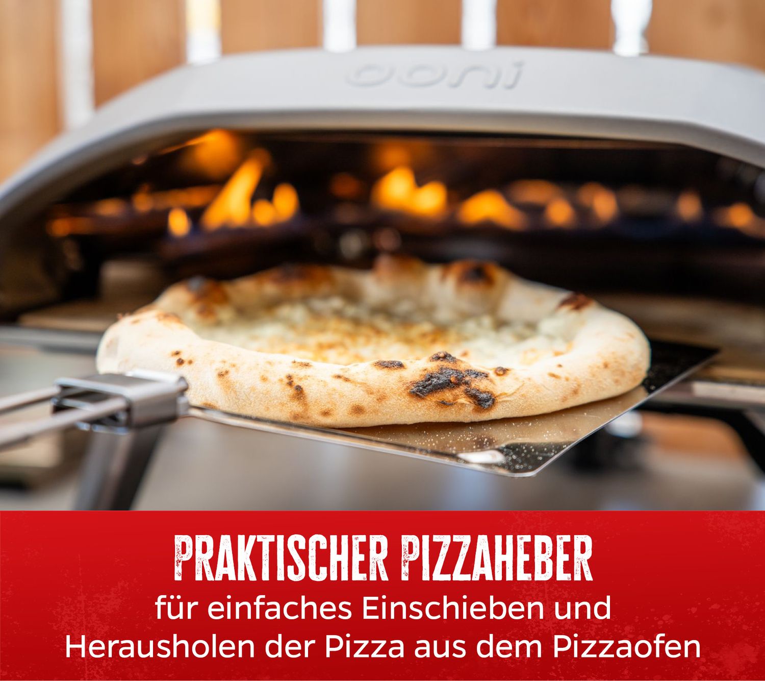 Grillfürst Pizzaheber klappbar