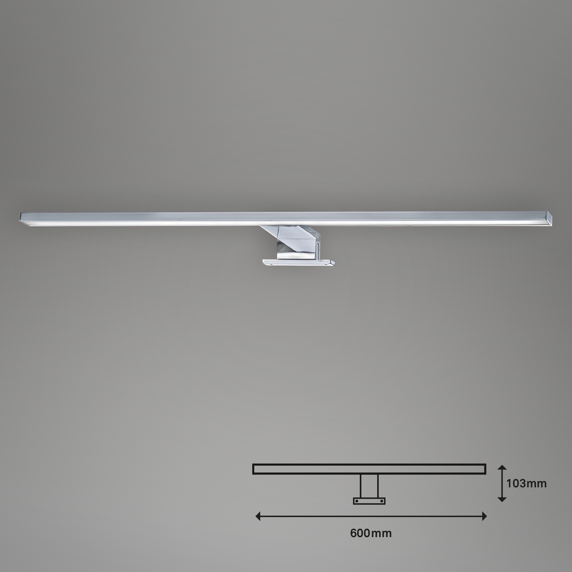 Briloner LED Spiegelleuchte, 60 cm, chrom Briloner LED Spiegelleuchte, 60 cm, chrom
