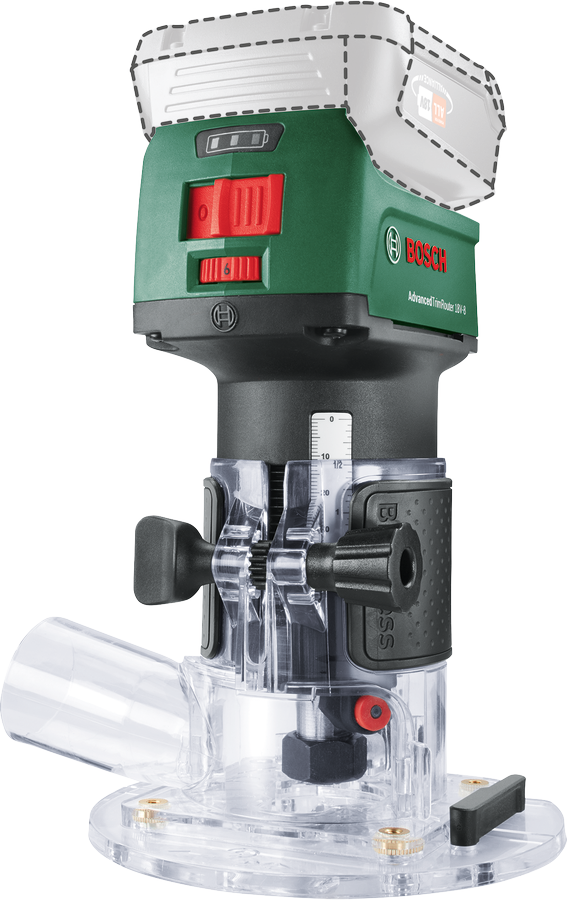 Bosch Akku-Oberfräse AdvancedTrimRouter 18V-8, Solo Bosch Akku-Oberfräse AdvancedTrimRouter 18V-8, Solo