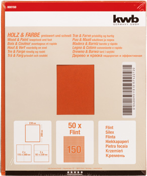800150-300 Kwb Schleifbogen Flint K 150