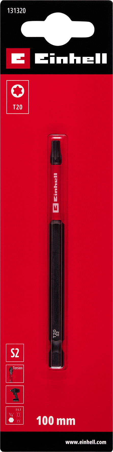 Einhell Impact-Bit Torsion, 100 mm, T20 S2 Einhell Impact-Bit Torsion, 100 mm, T20 S2