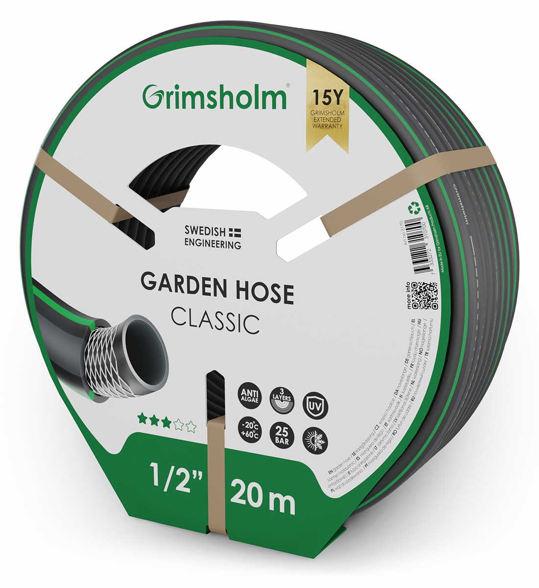 Grimsholm Gartenschlauch Classic, 20 m