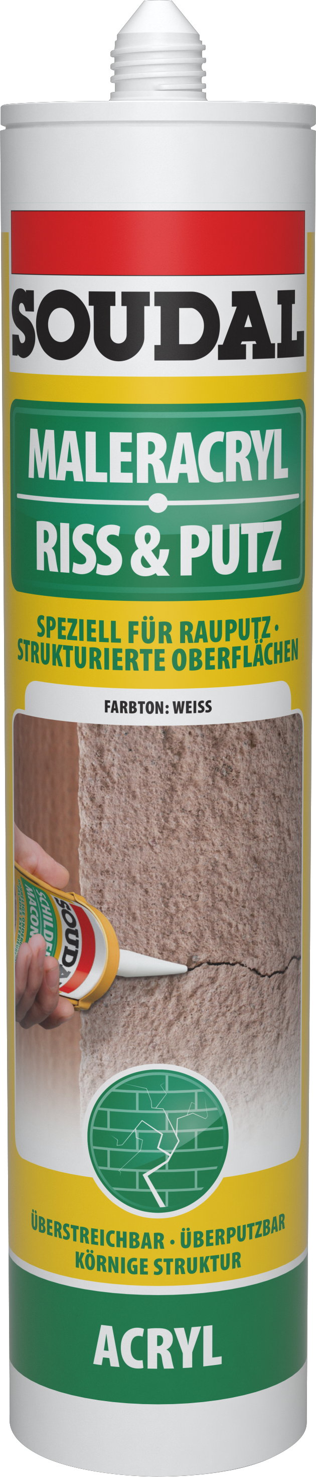 Soudal Riss & Putzacryl weiß, 300 ml Soudal Riss & Putzacryl weiß, 300 ml