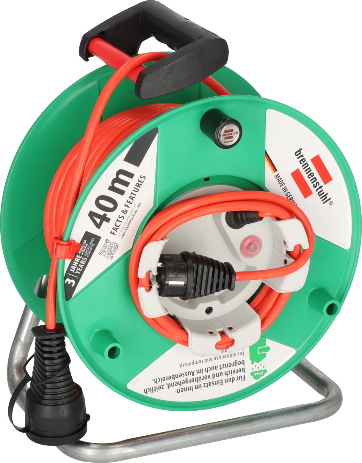 Brennenstuhl Garant® G IP44 Gartenkabeltrommel, 38+2 m Kabel in rot Brennenstuhl Garant® G IP44 Gartenkabeltrommel, 38+2 m Kabel in rot