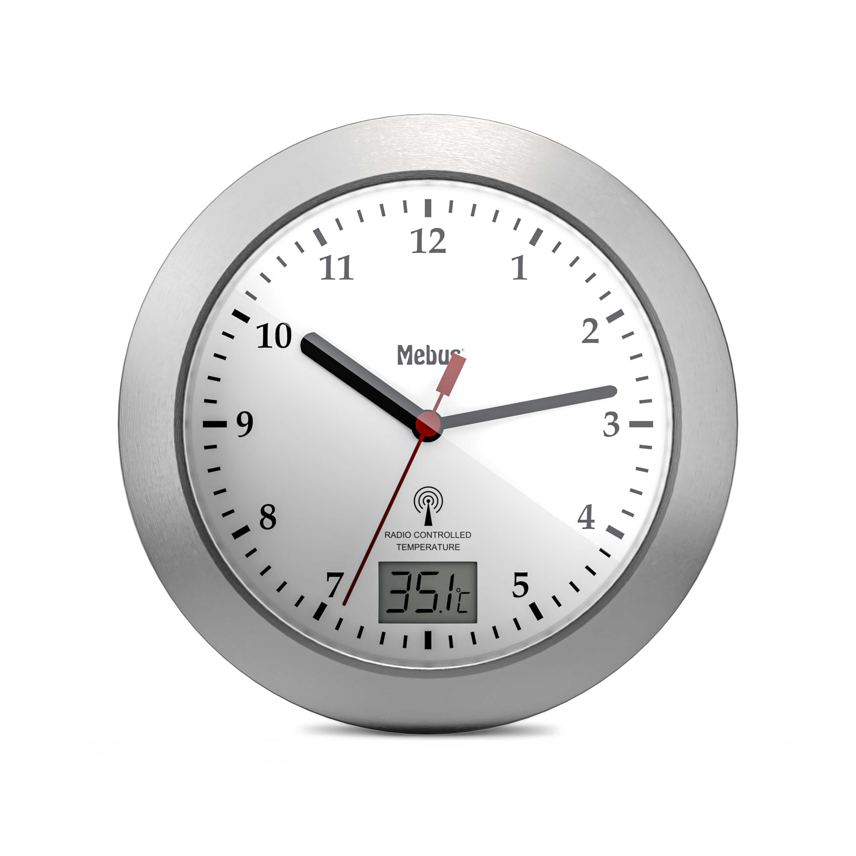 Mebus Funk-Wanduhr, Ø 17 x 17 cm x 6 cm Mebus Funk-Wanduhr, Ø 17 x 17 cm x 6 cm