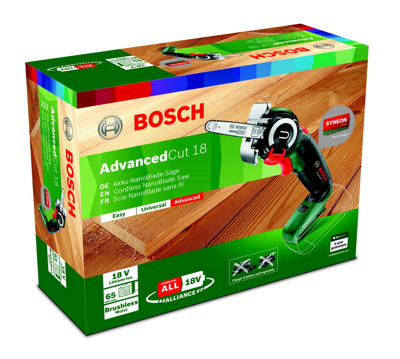 Bosch NanoBlade-Säge AdvancedCut 18 Verpackung