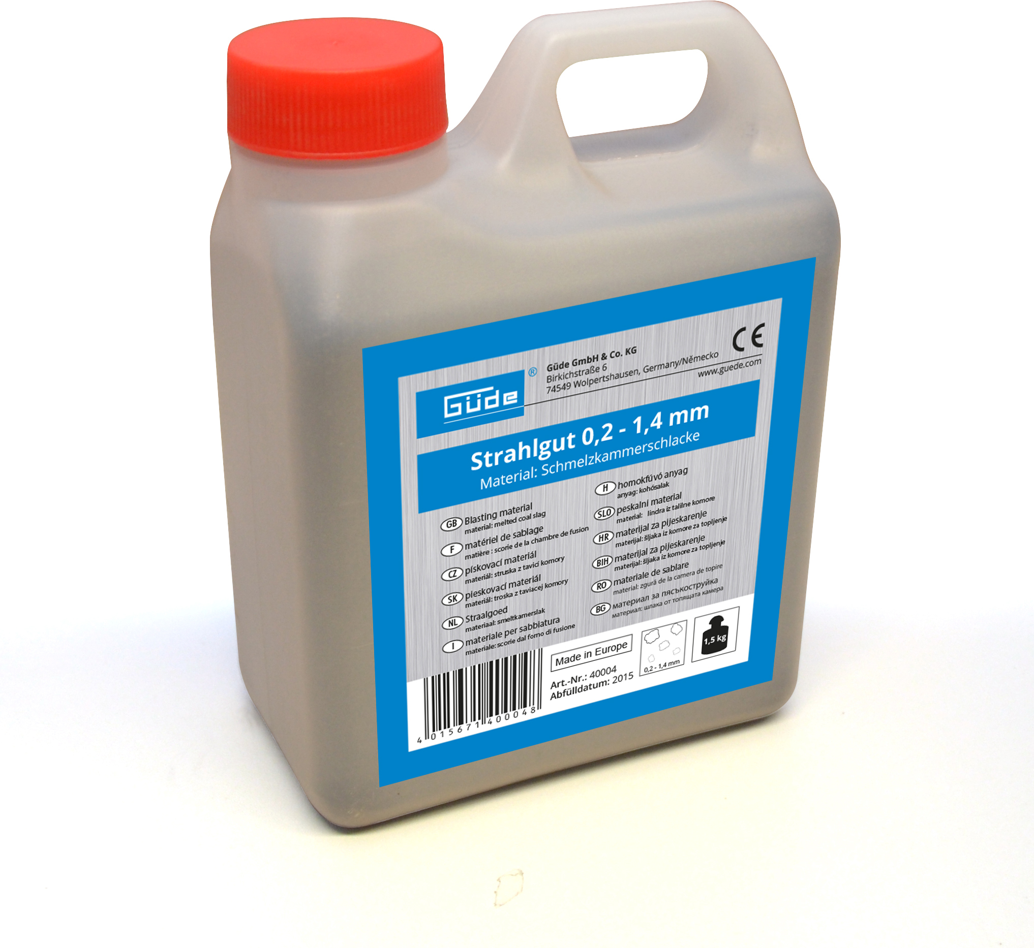 40004 Güde Strahlgut 0,2 - 1,5mm, 1,5kg