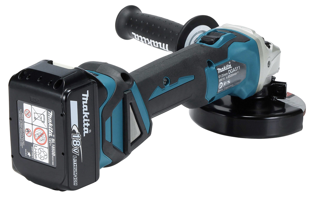 Makita Akku-Winkelschleifer DGA511 (Ohne Akku, ohne Ladegerät)